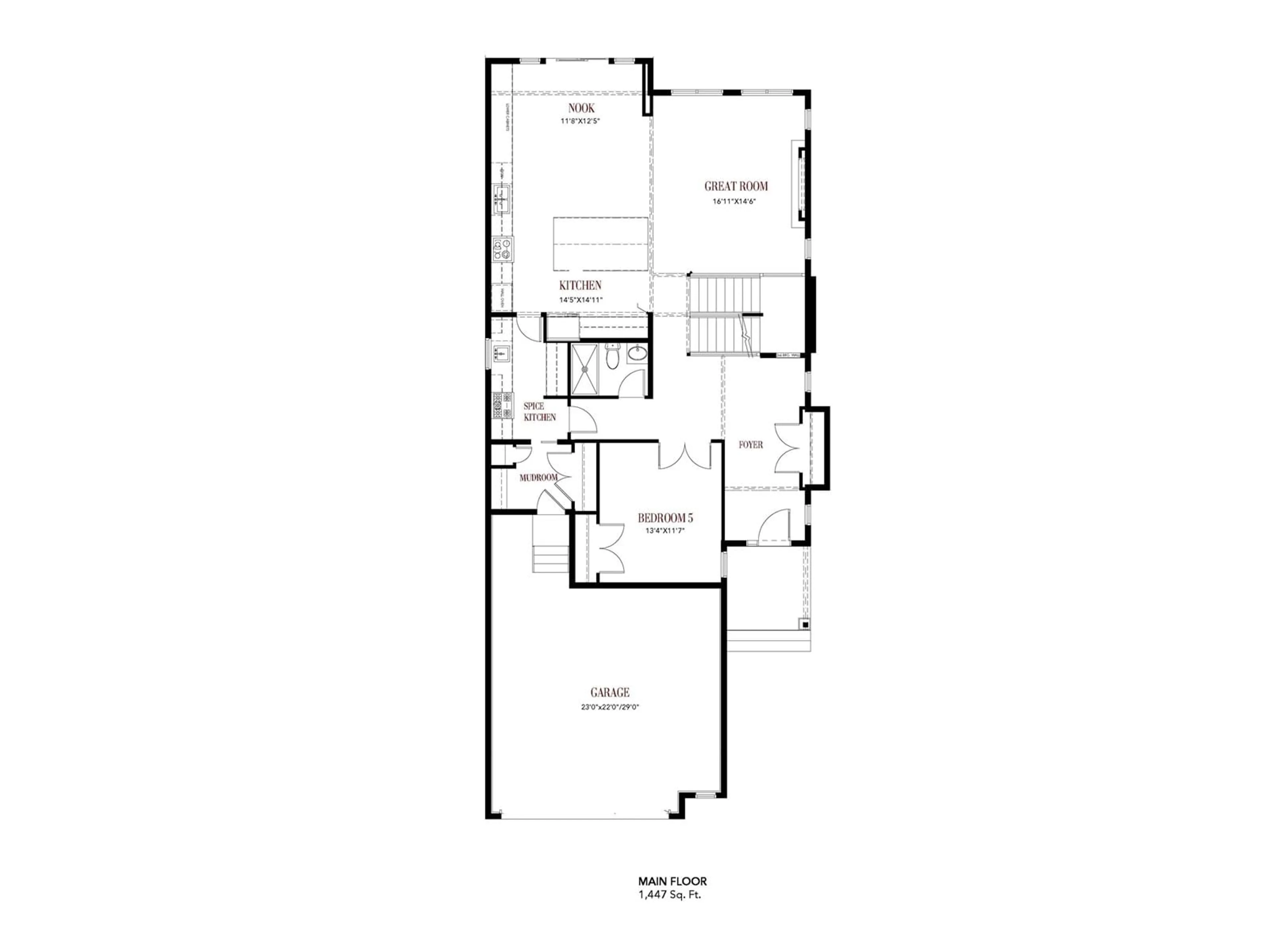 Floor plan for 6888 Knox Loop SW SW, Edmonton Alberta T6W4R4