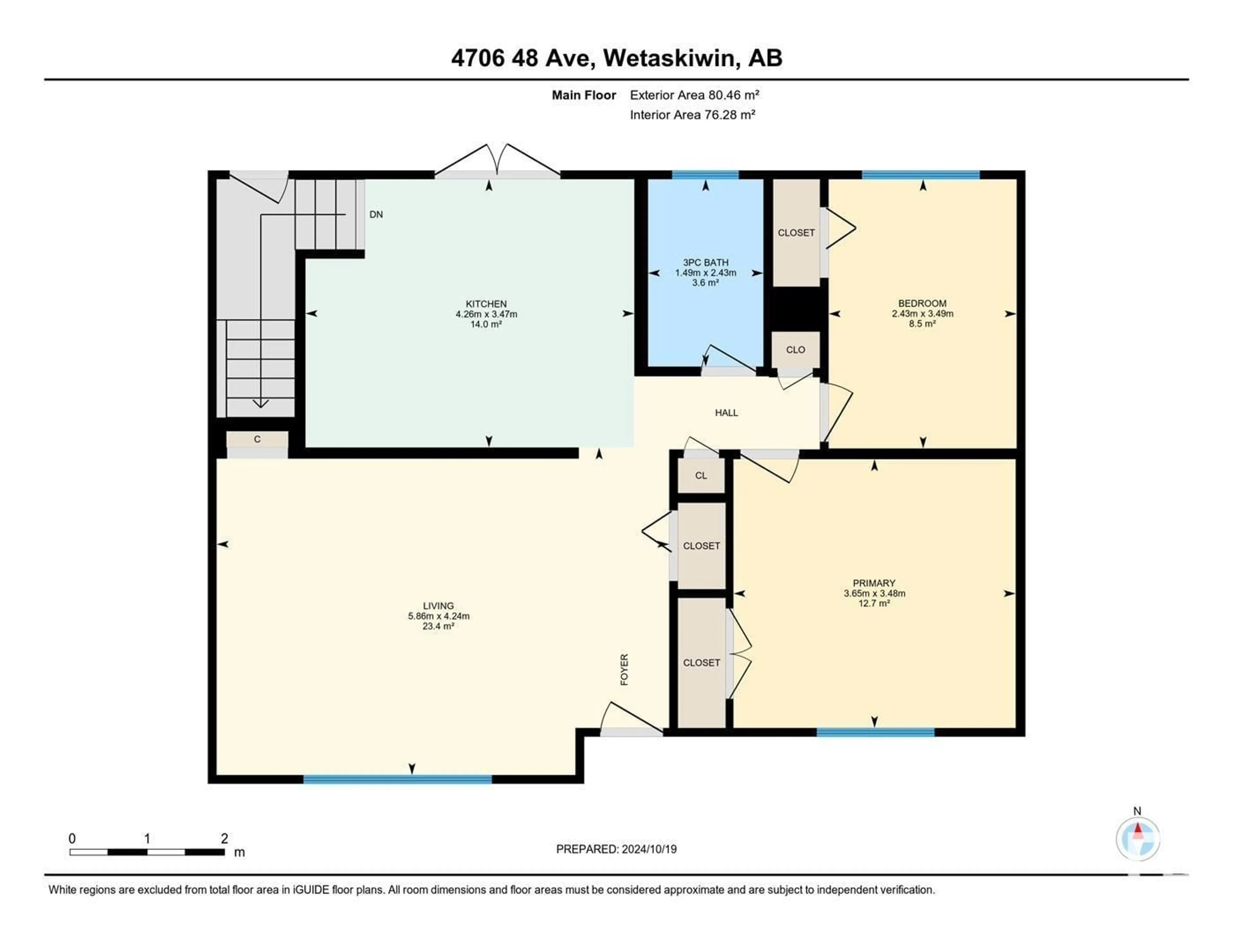 Floor plan for 4706 48 AV, Wetaskiwin Alberta T9A0M3