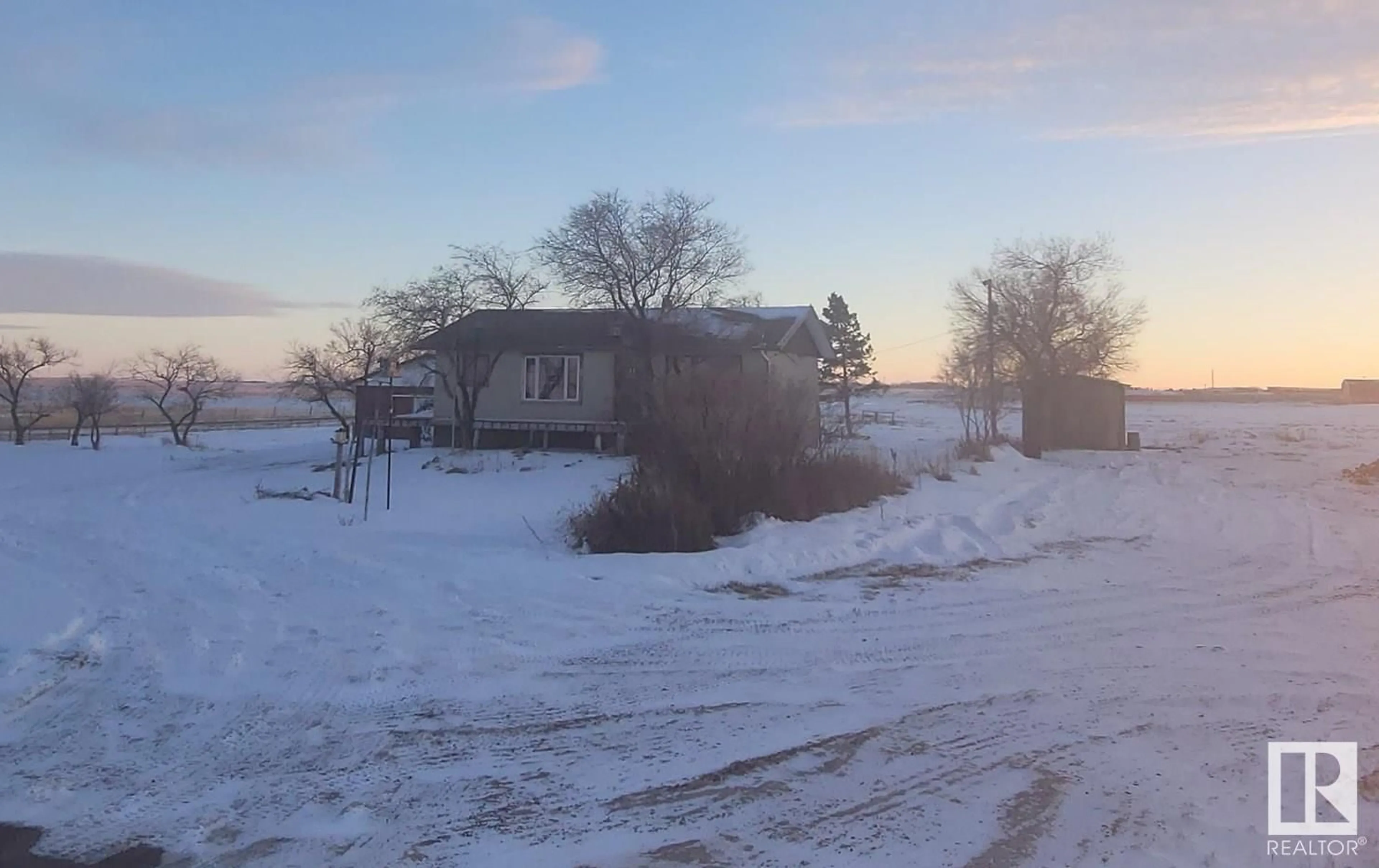 A pic from outside/outdoor area/front of a property/back of a property/a pic from drone, street for 11301 Hwy 12, Rural Paintearth County Alberta T0C1C0