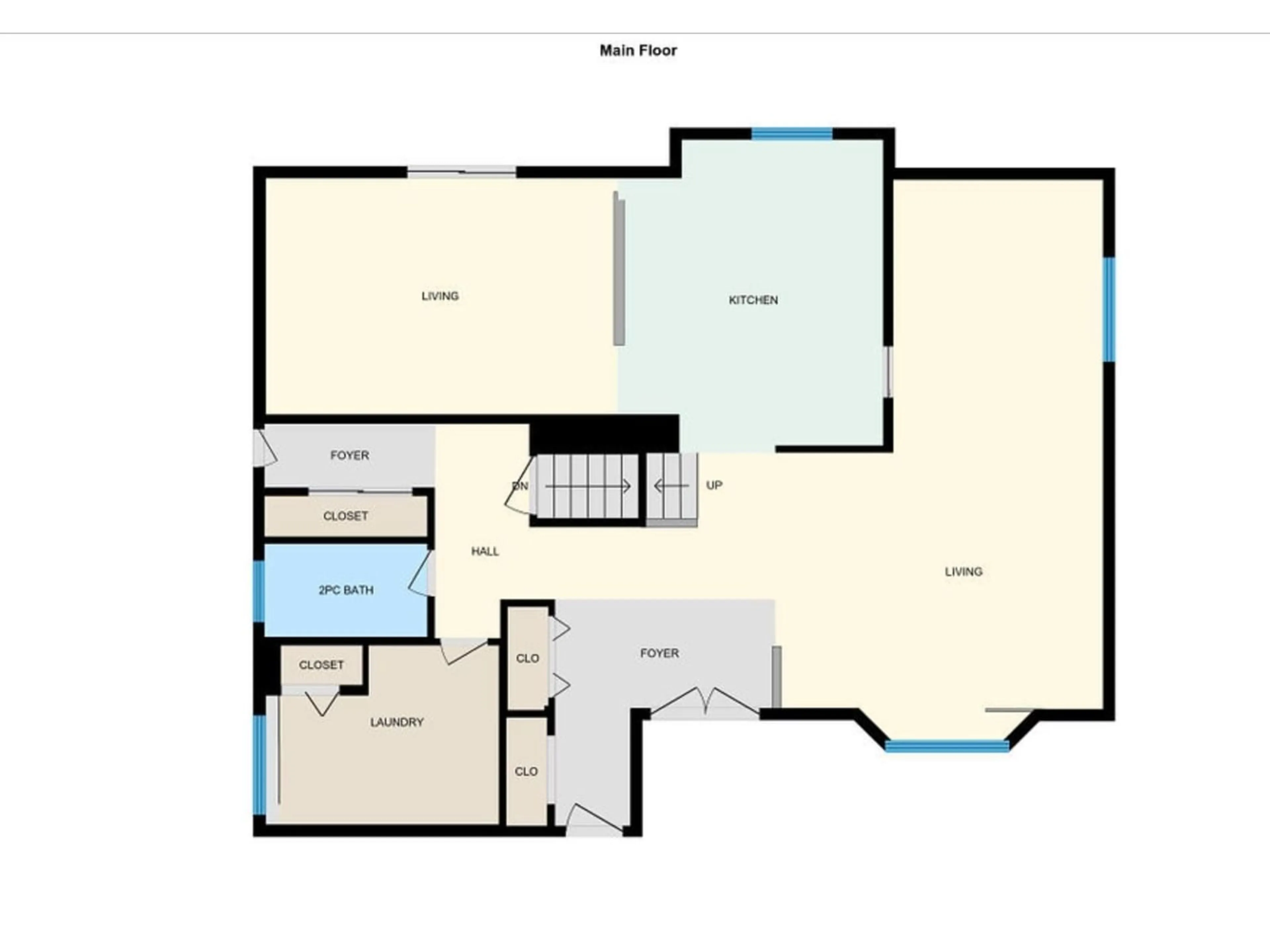 Floor plan for 8416 150 AV NW, Edmonton Alberta T5E6E1