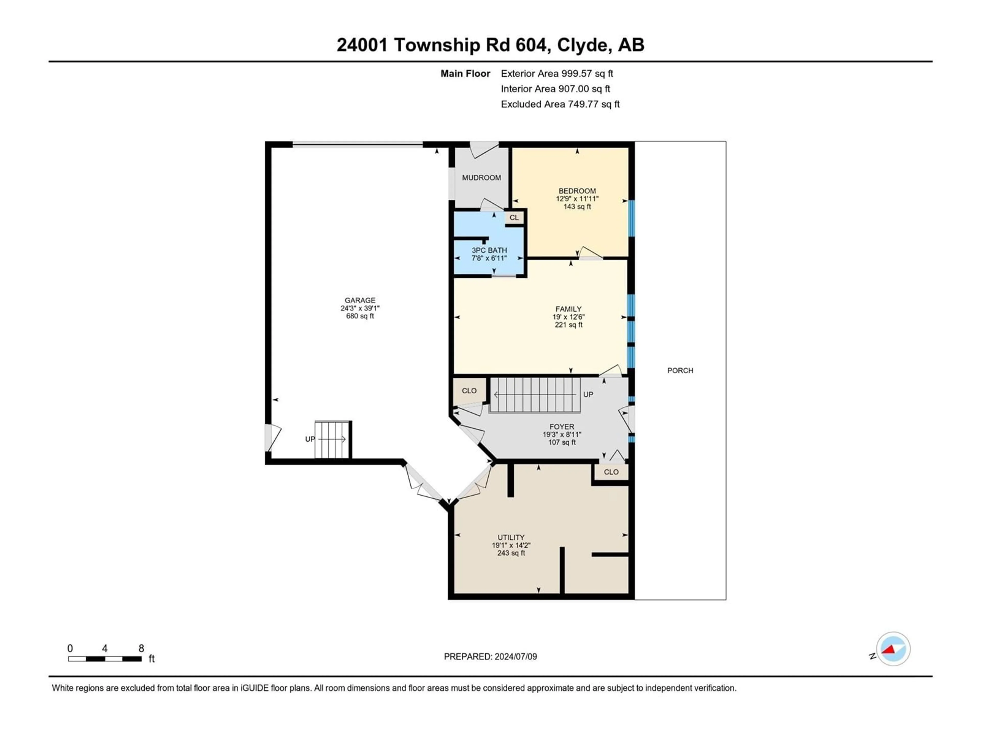 Floor plan for 24001 TWP RD 604, Rural Westlock County Alberta T0G0P0