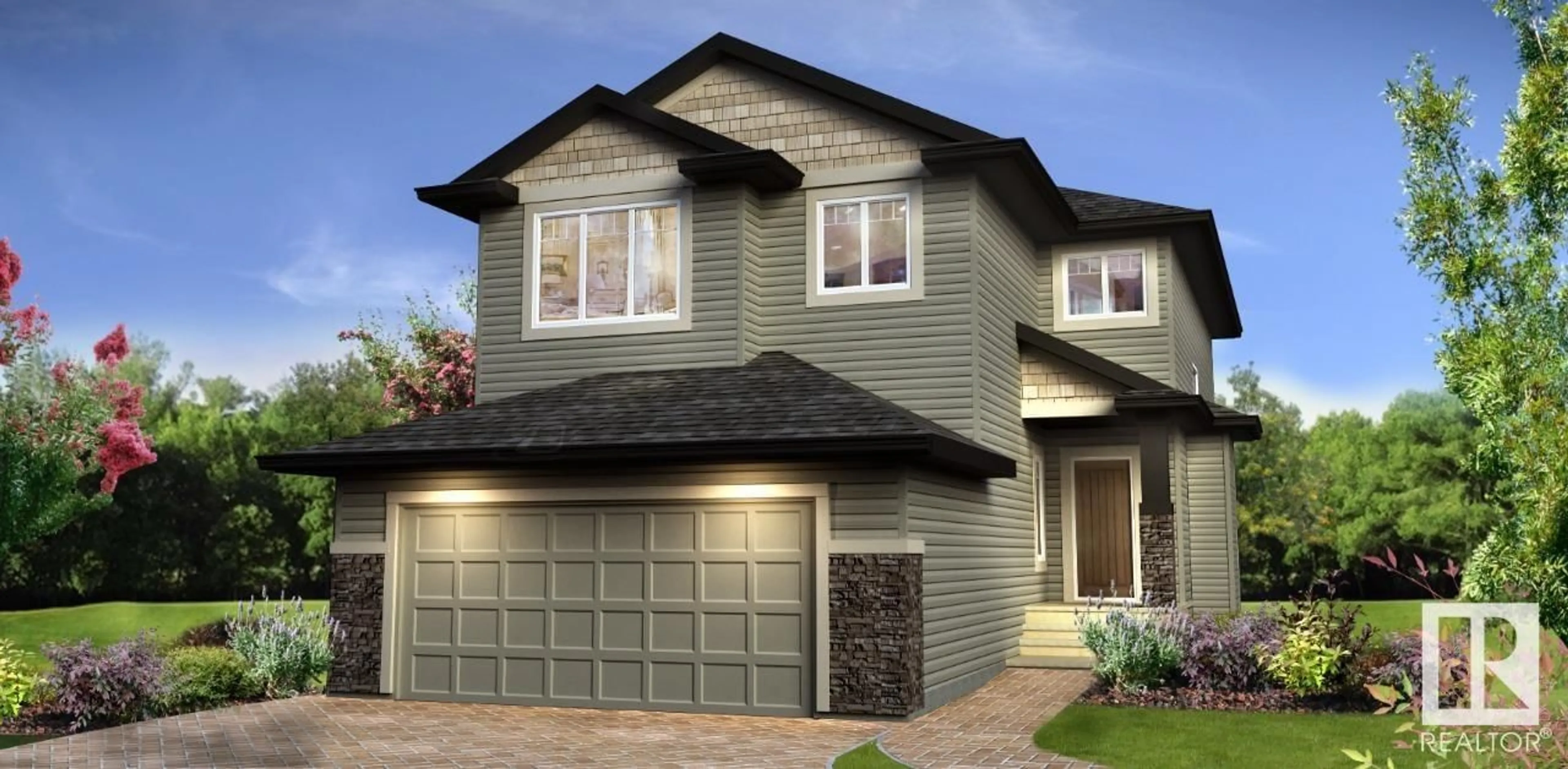 Home with vinyl exterior material, street for 11 RESPLENDENT WY, St. Albert Alberta T8N8B3