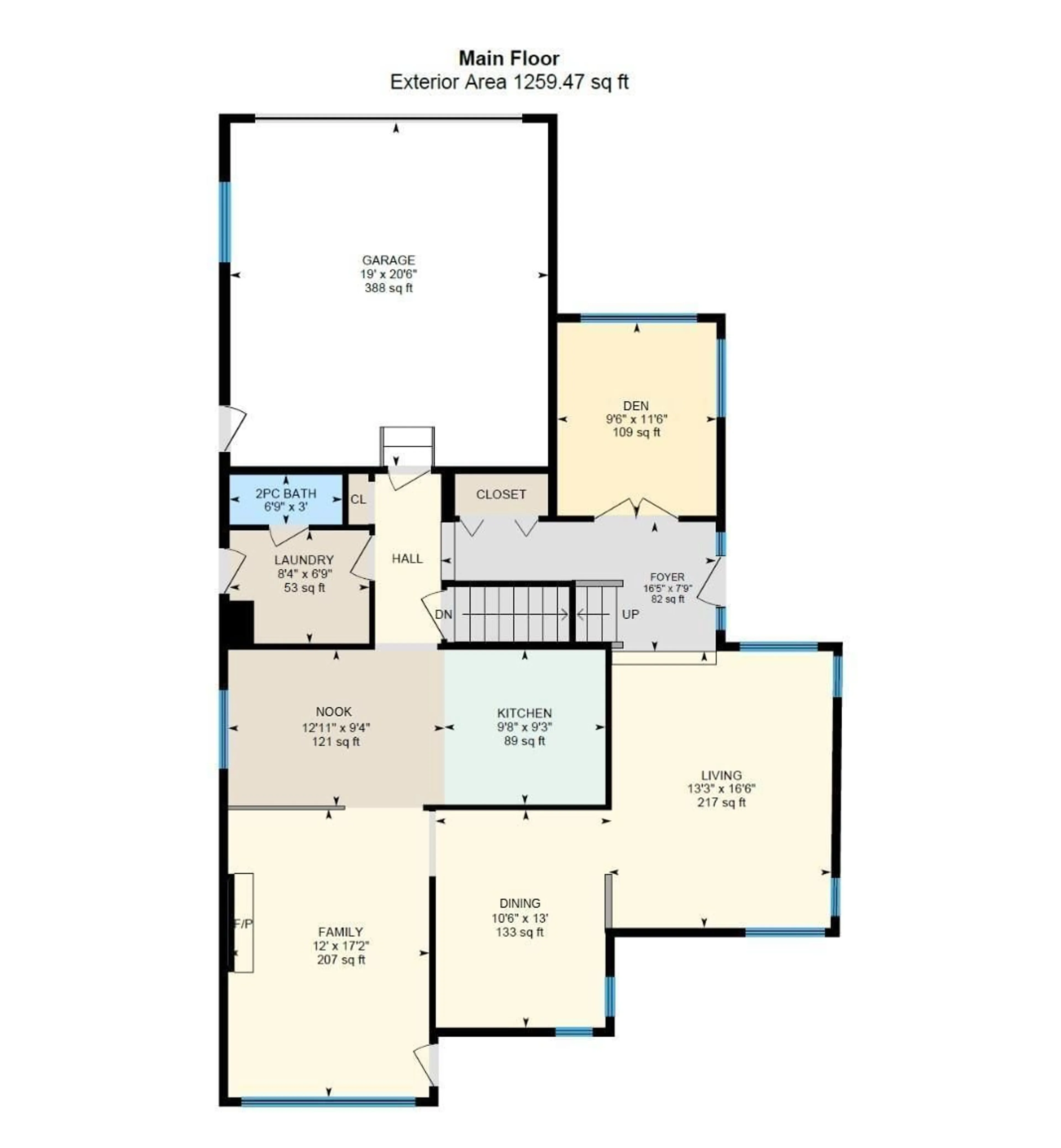 Floor plan for 17816 57 AV NW, Edmonton Alberta T6M1S5