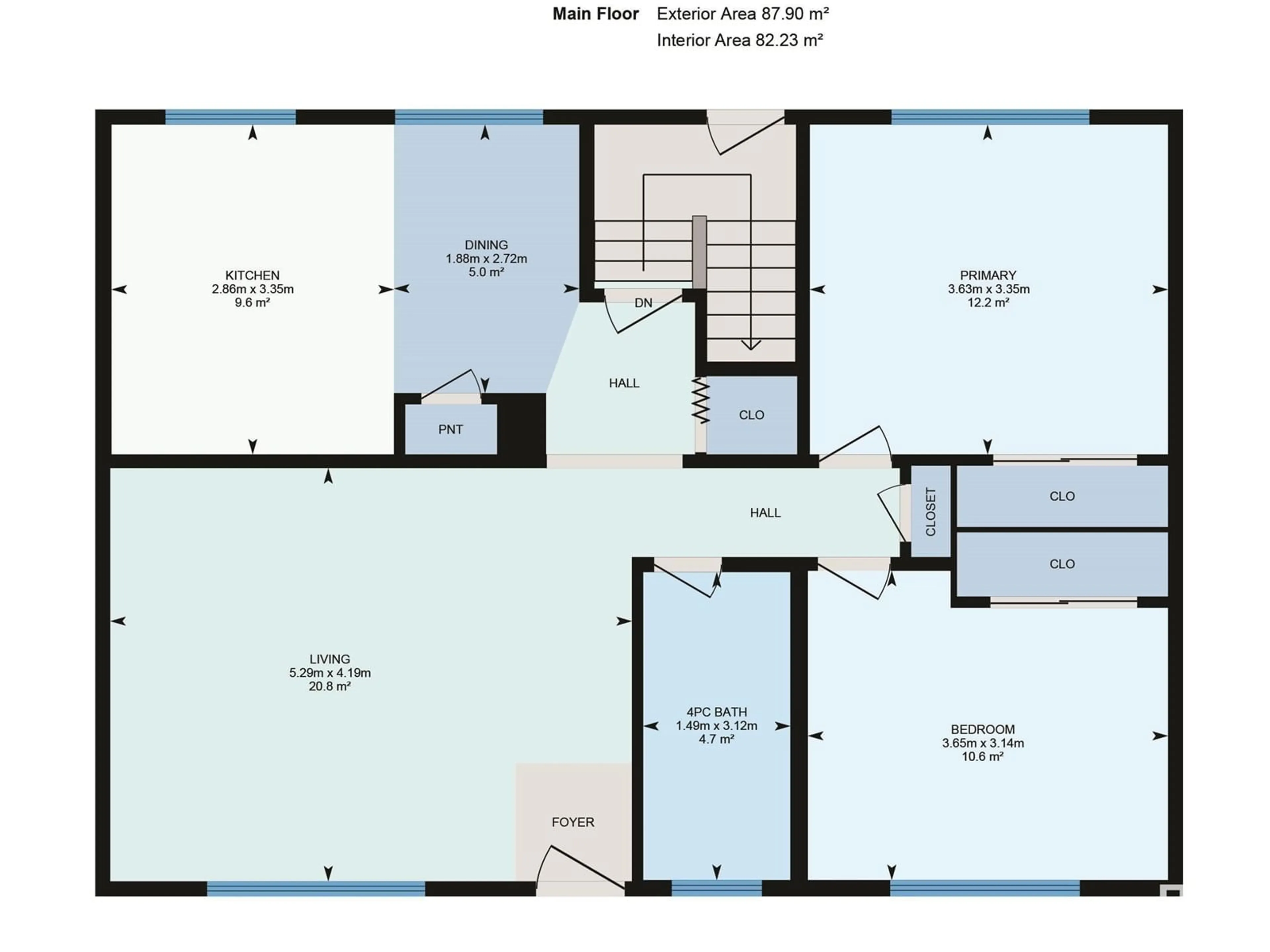 Floor plan for 13515 93 ST NW, Edmonton Alberta T5E3T7