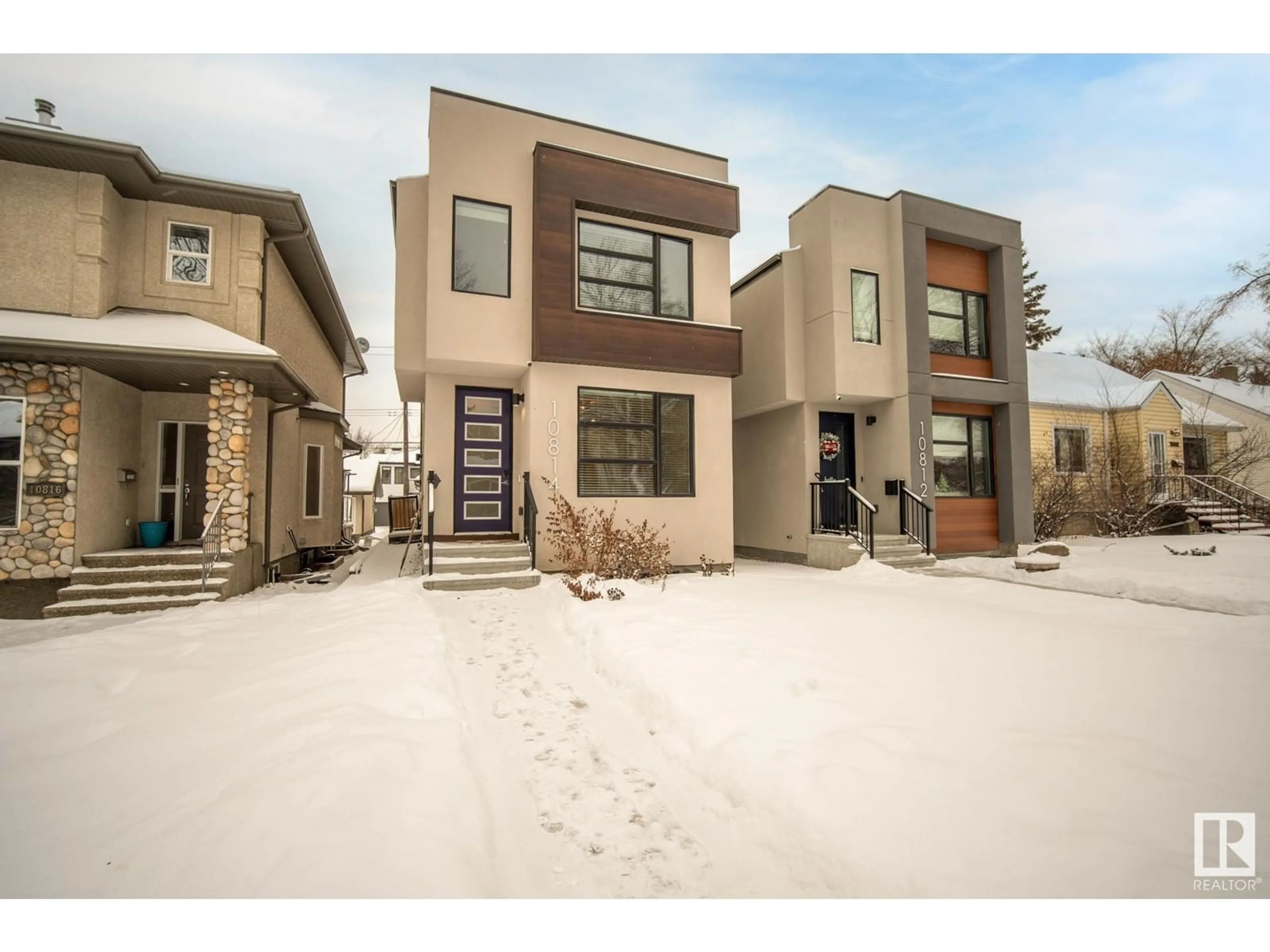 Home with brick exterior material, street for 10814 64 AV NW, Edmonton Alberta T6H1T2