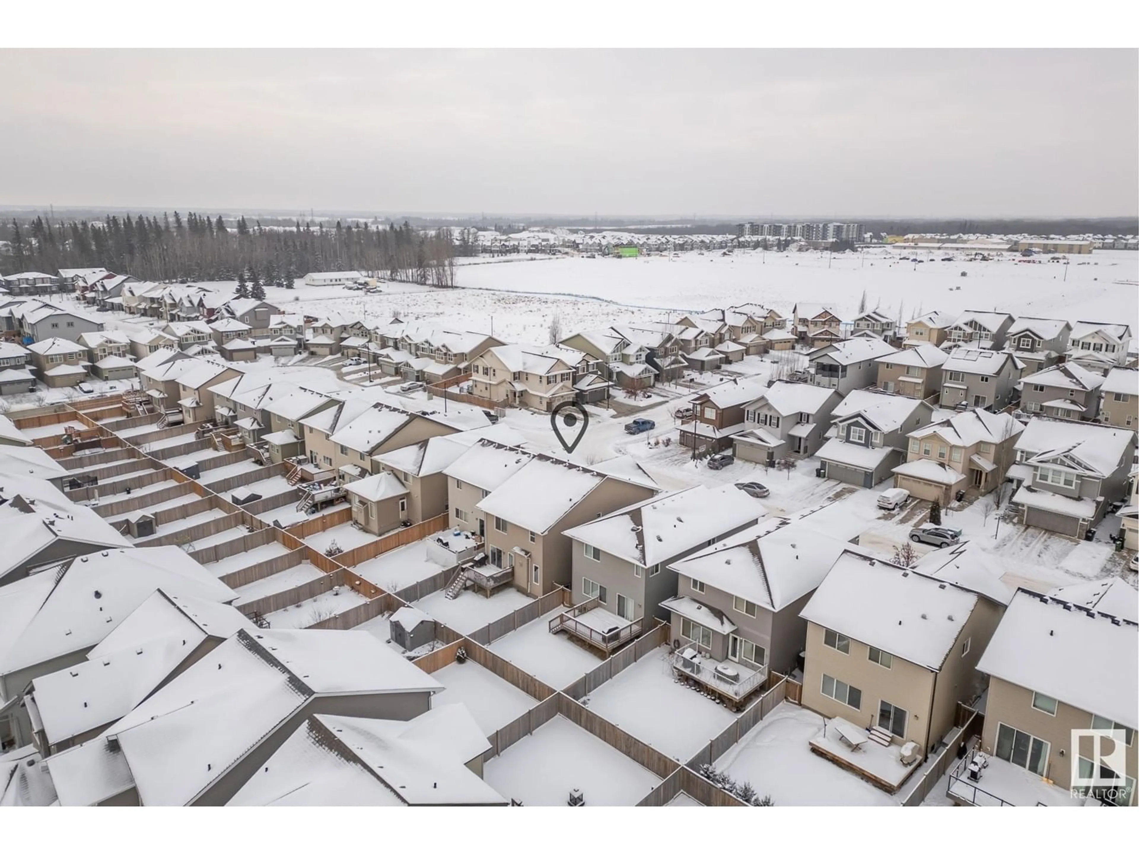 A pic from outside/outdoor area/front of a property/back of a property/a pic from drone, street for 7844 ERASMUS WD NW, Edmonton Alberta T6M0S3