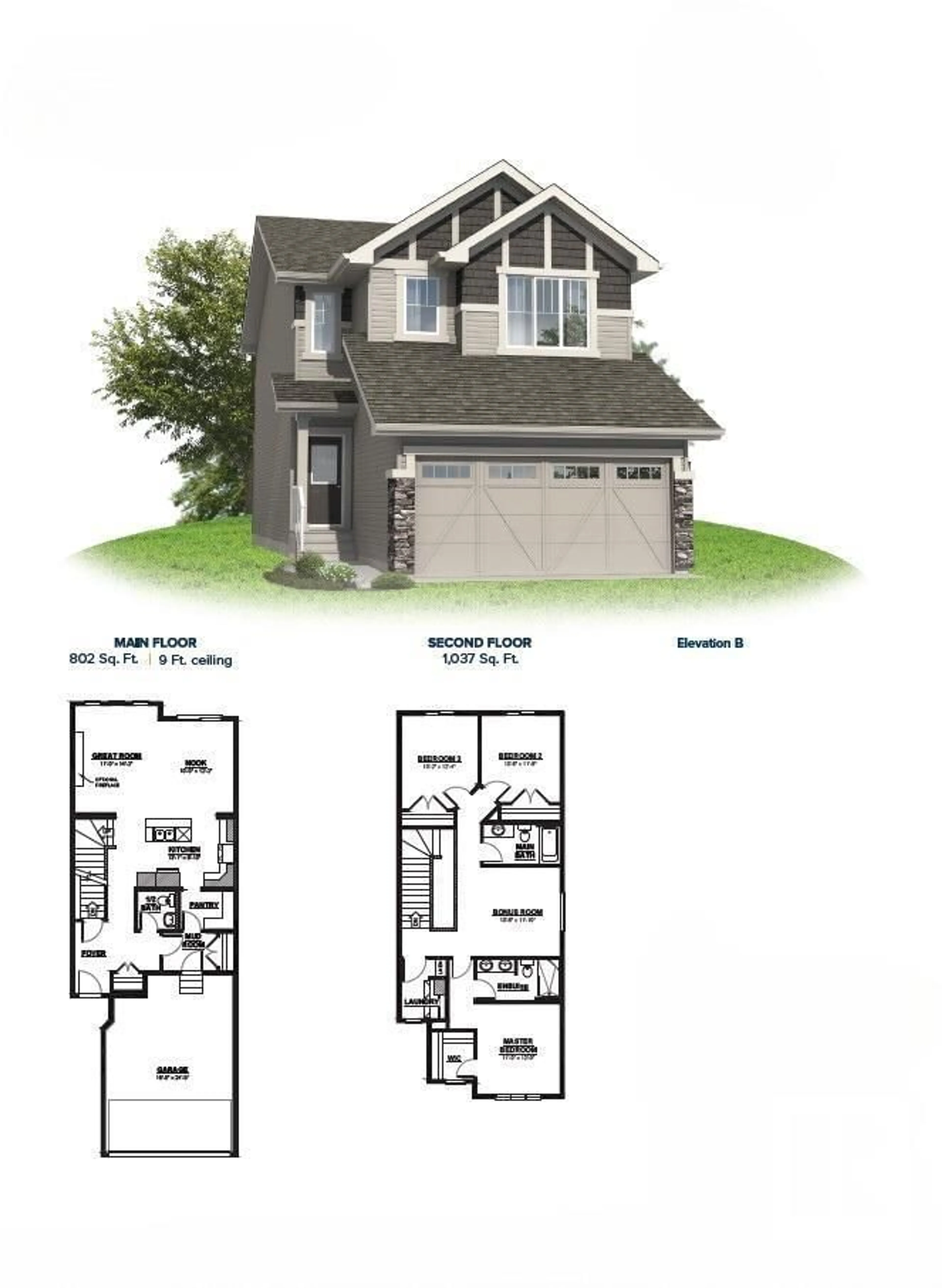 Floor plan for 293 Rancher RD, Ardrossan Alberta T8E0B6