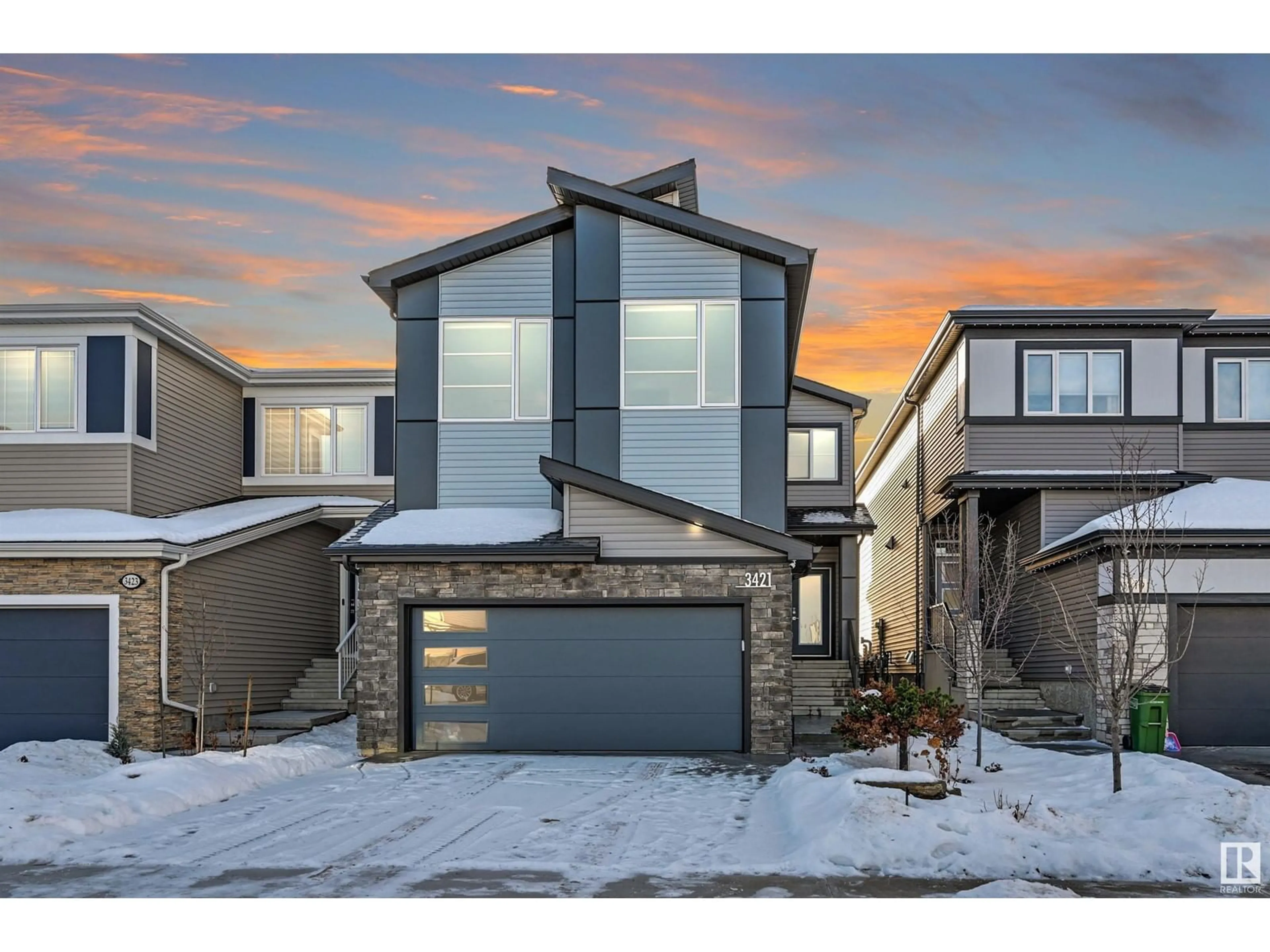 Home with brick exterior material, street for 3421 KULAY GREEN GR SW, Edmonton Alberta T6W5H3