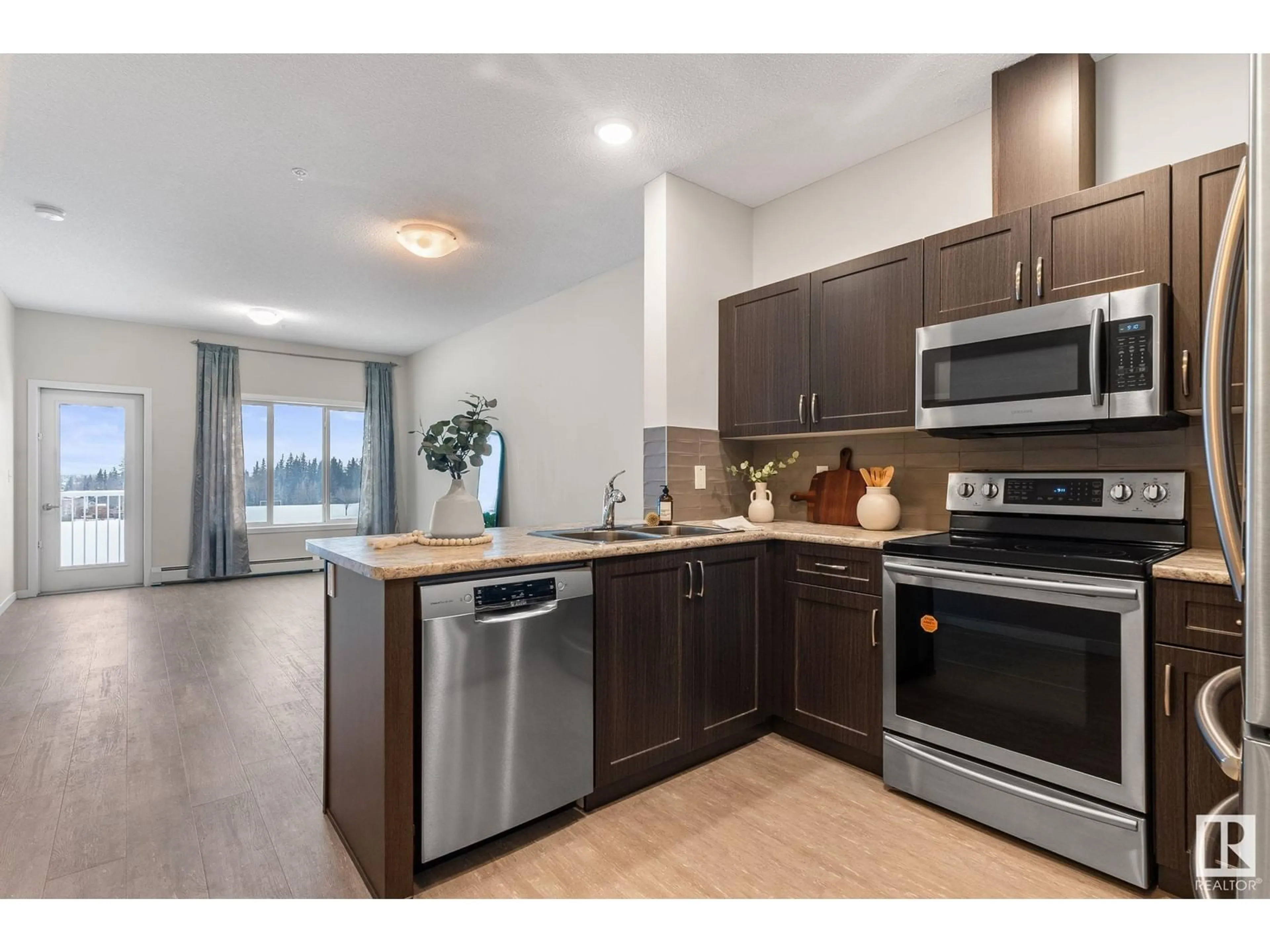 Open concept kitchen, unknown for #432 1818 RUTHERFORD RD SW, Edmonton Alberta T6W2K6