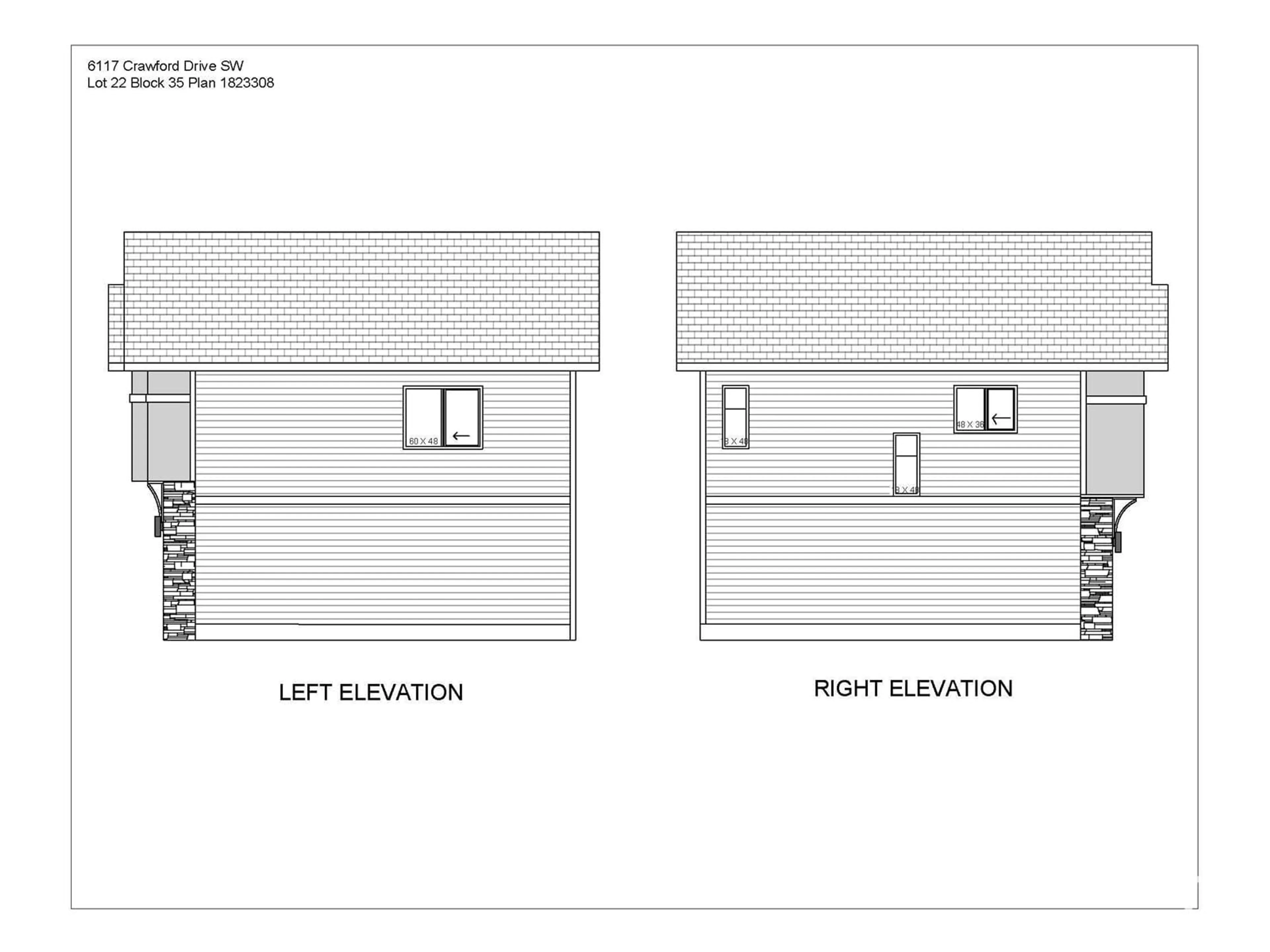 Floor plan for 6117 CRAWFORD DR SW, Edmonton Alberta T6W4L8