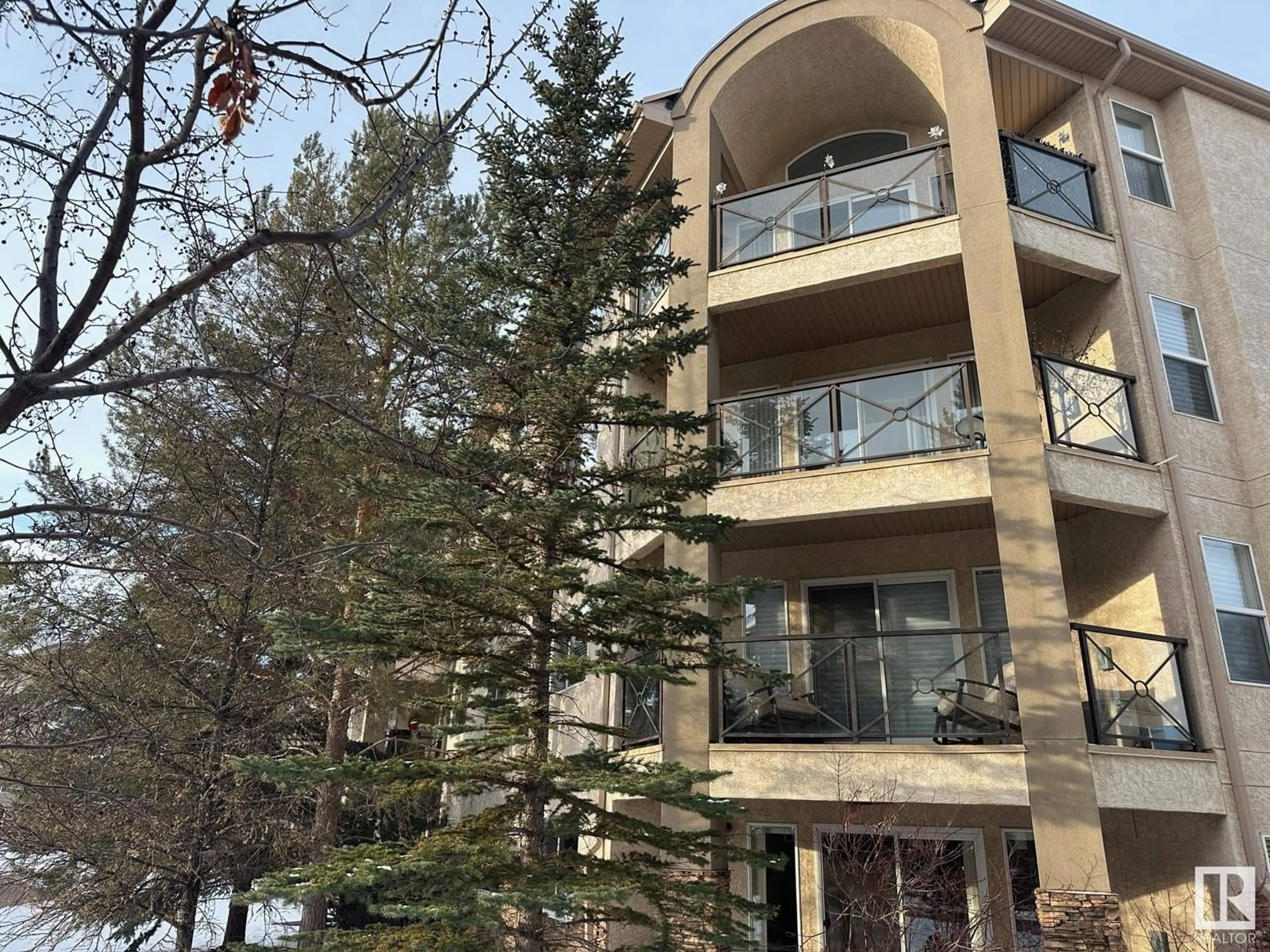 Balcony in the apartment, unknown for #303 8956 156 ST NW, Edmonton Alberta T5R5X6