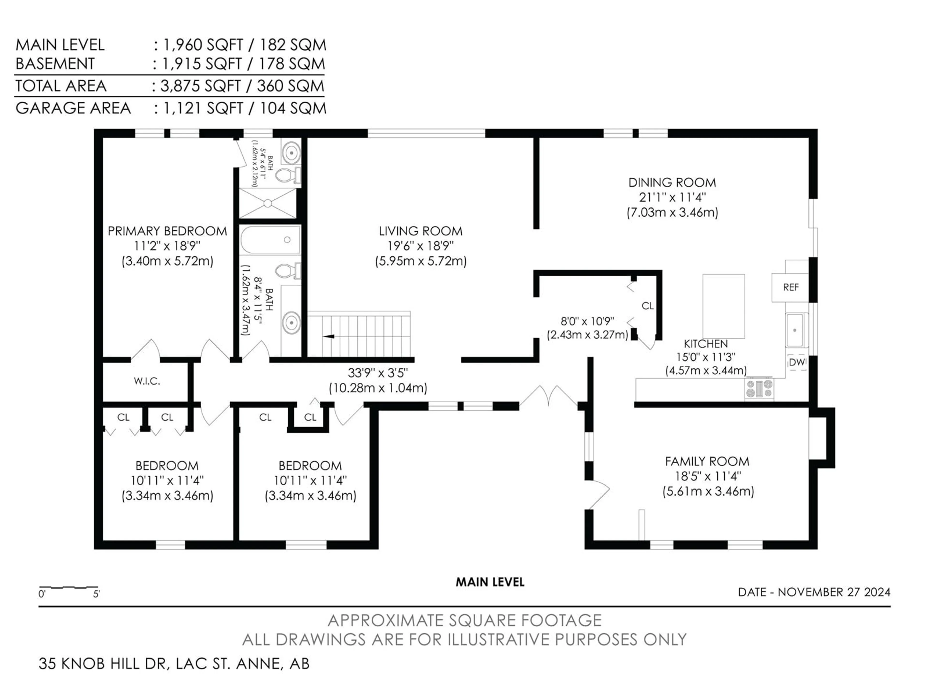 Floor plan for #35 54422 RGE ROAD 13, Rural Lac Ste. Anne County Alberta T0E1V0