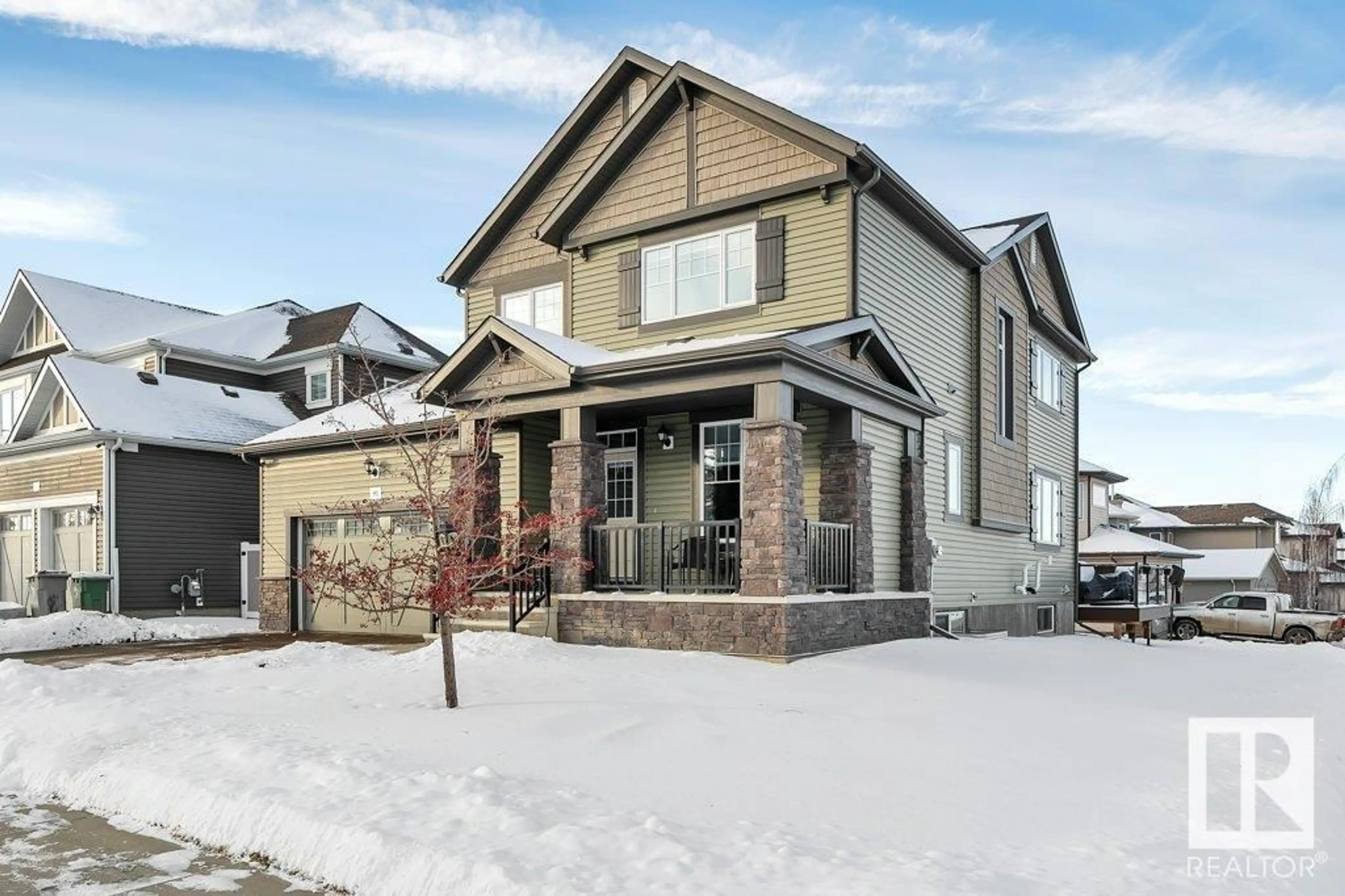 Home with brick exterior material, street for 91 Rosemount BV, Beaumont Alberta T4X1W7