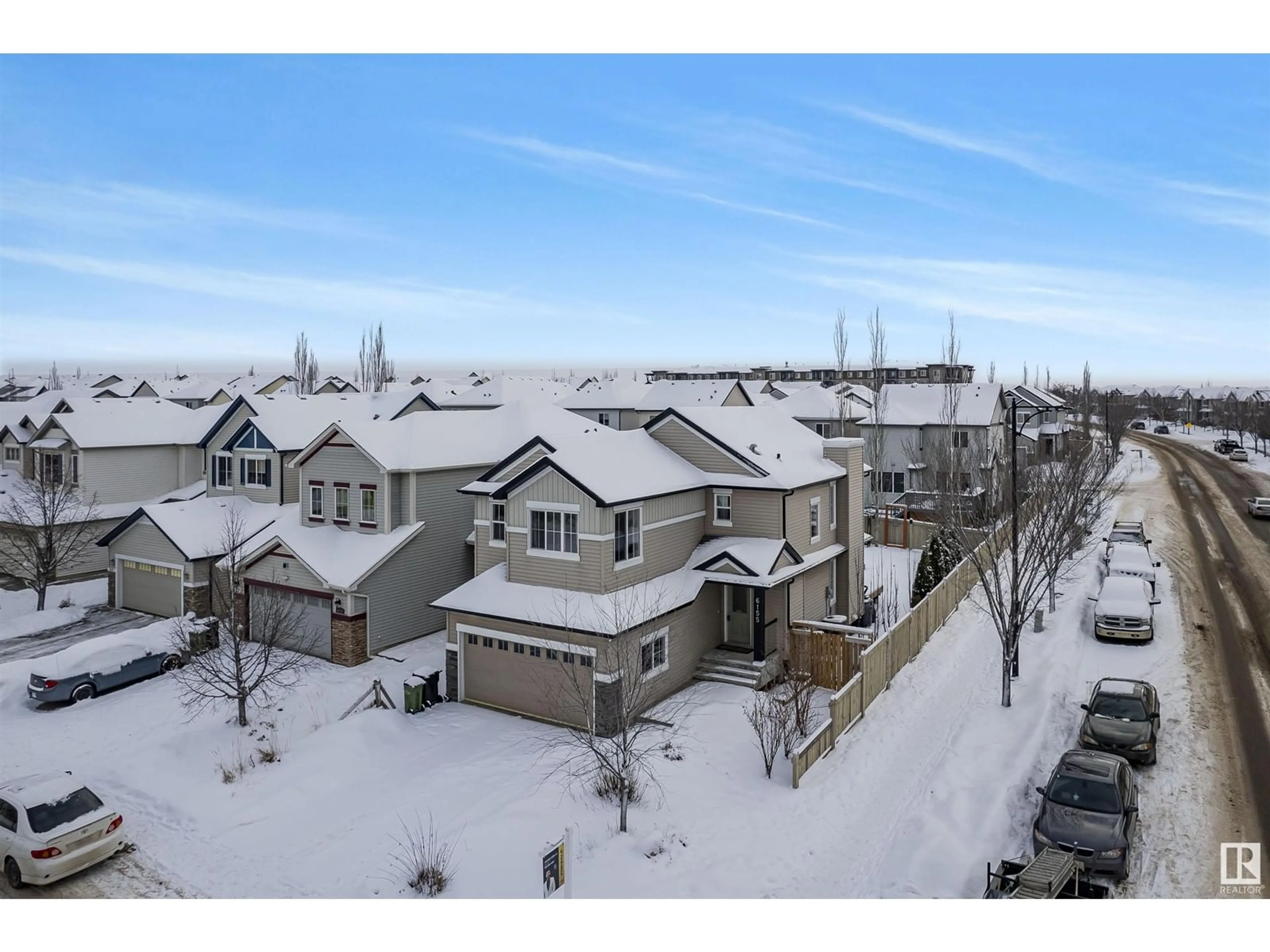 A pic from outside/outdoor area/front of a property/back of a property/a pic from drone, unknown for 6155 11 AV SW, Edmonton Alberta T6X0M4