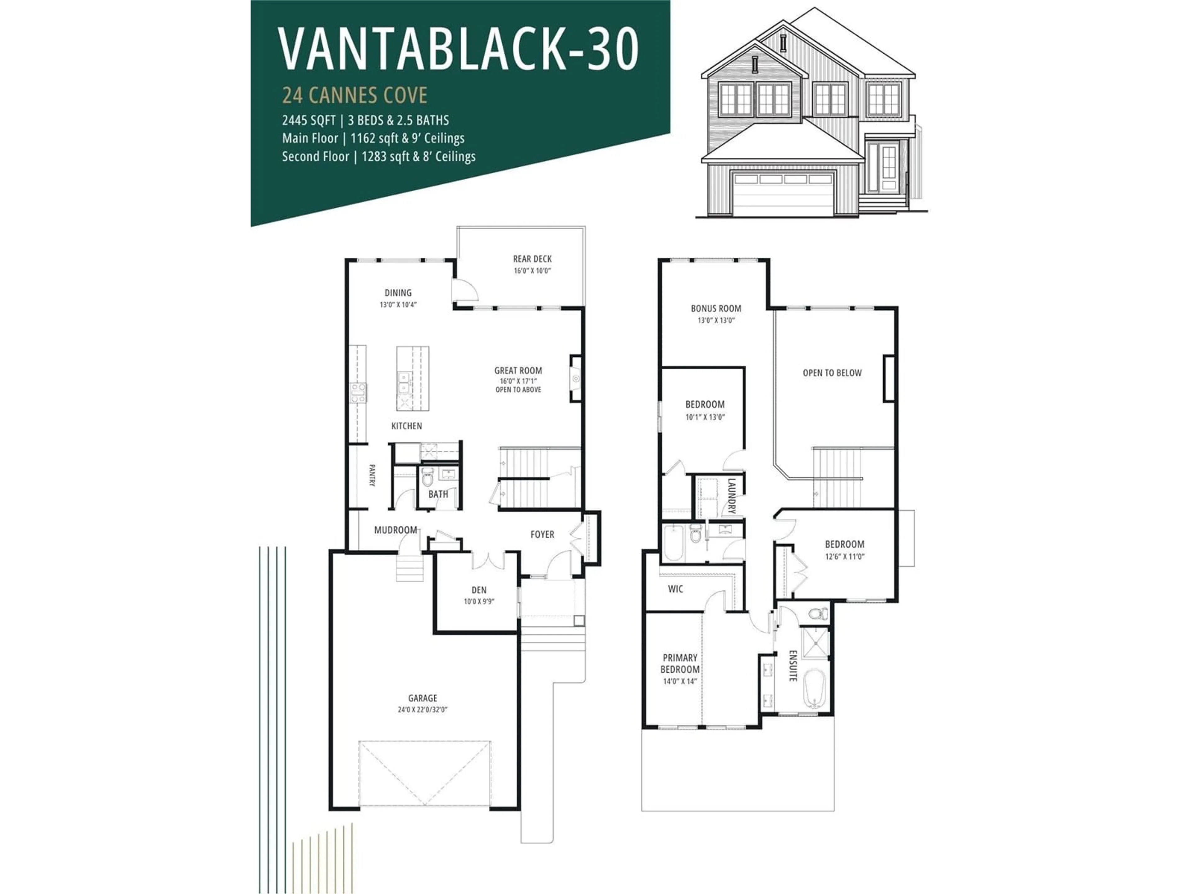 Floor plan for 24 Cannes CV, St. Albert Alberta T8T2C6