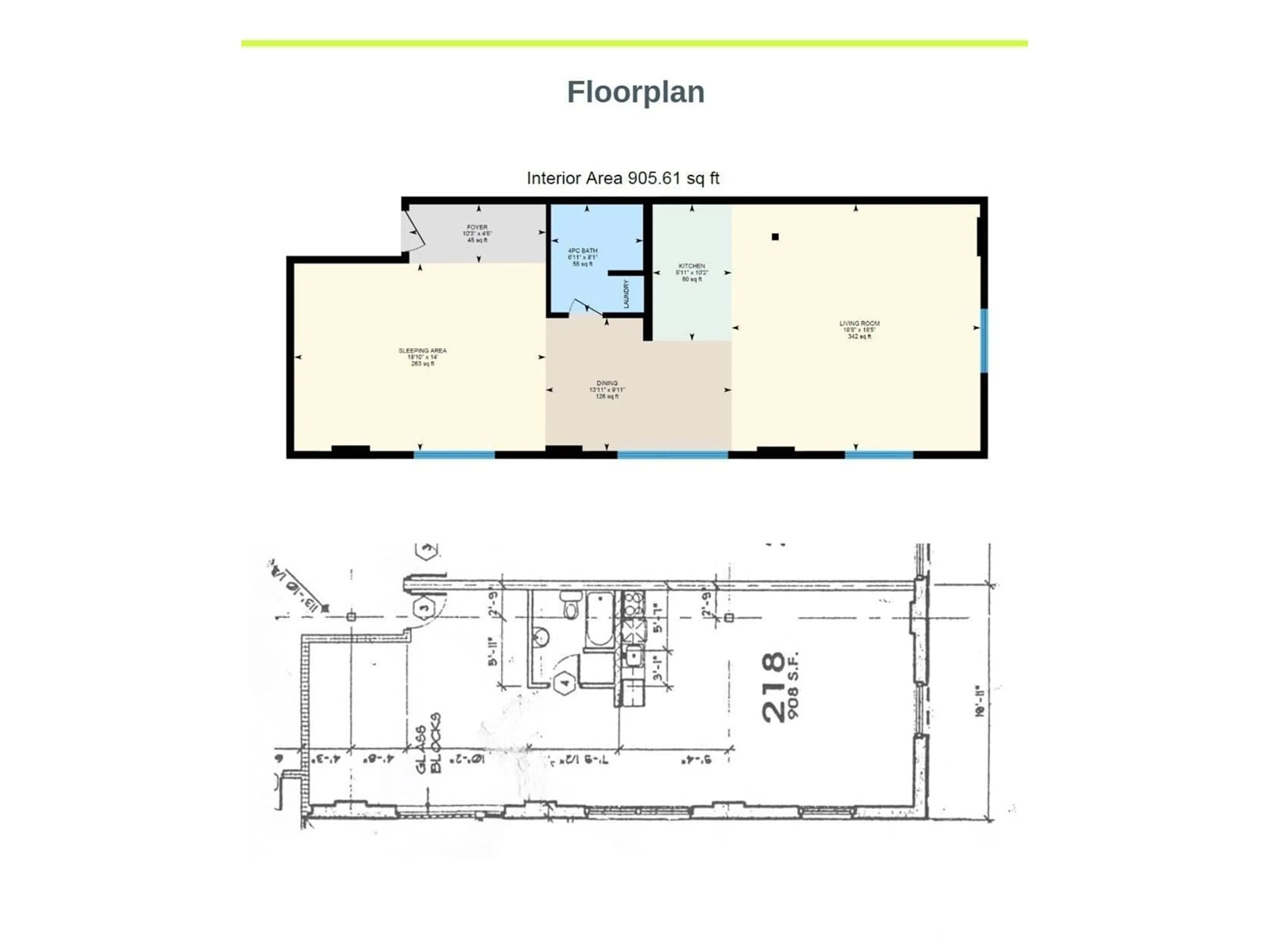 Floor plan for #218 10309 107 ST NW, Edmonton Alberta T5J1K3