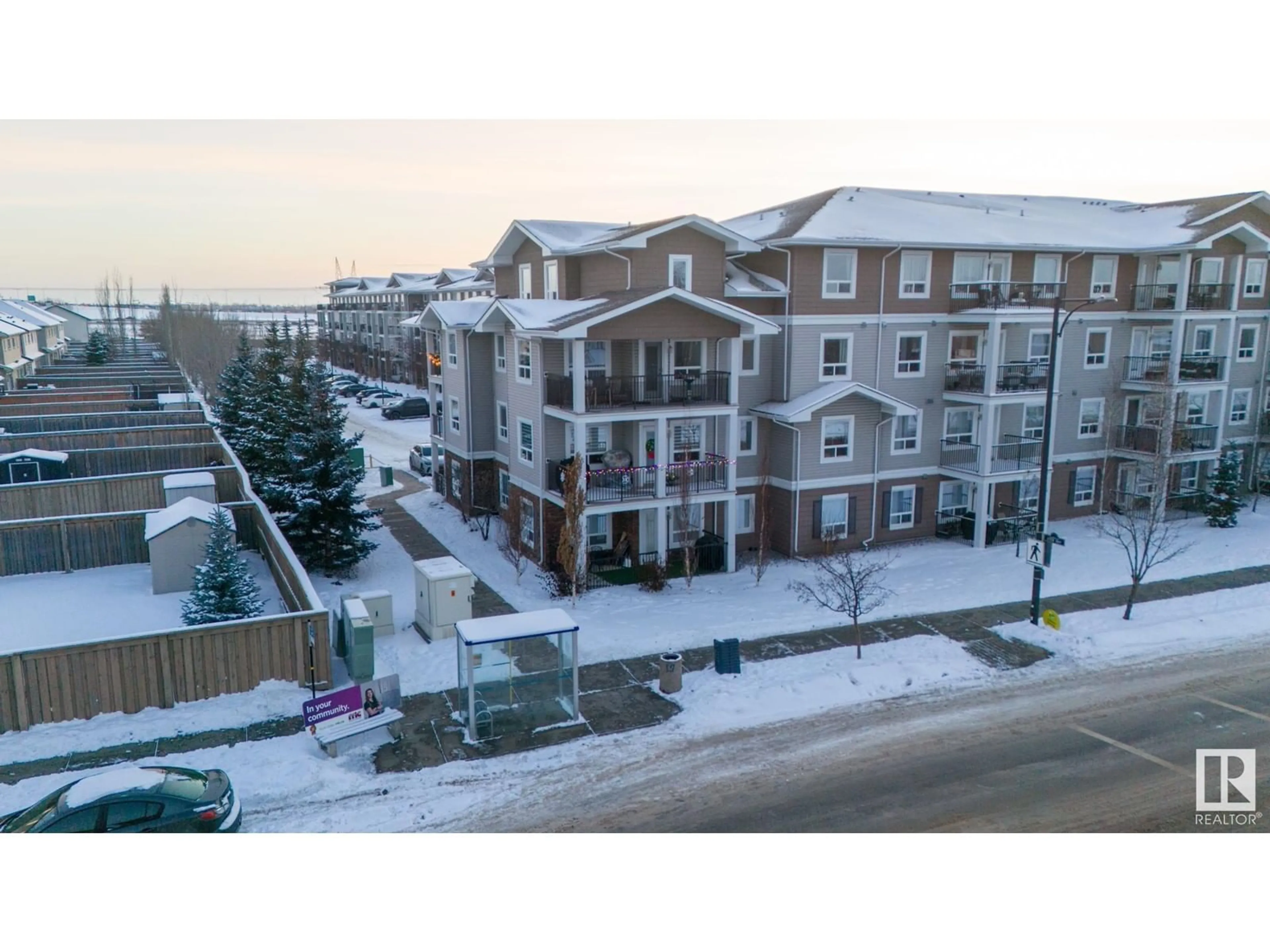 A pic from outside/outdoor area/front of a property/back of a property/a pic from drone, unknown for #3117 9351 SIMPSON DR NW, Edmonton Alberta T6R0N4