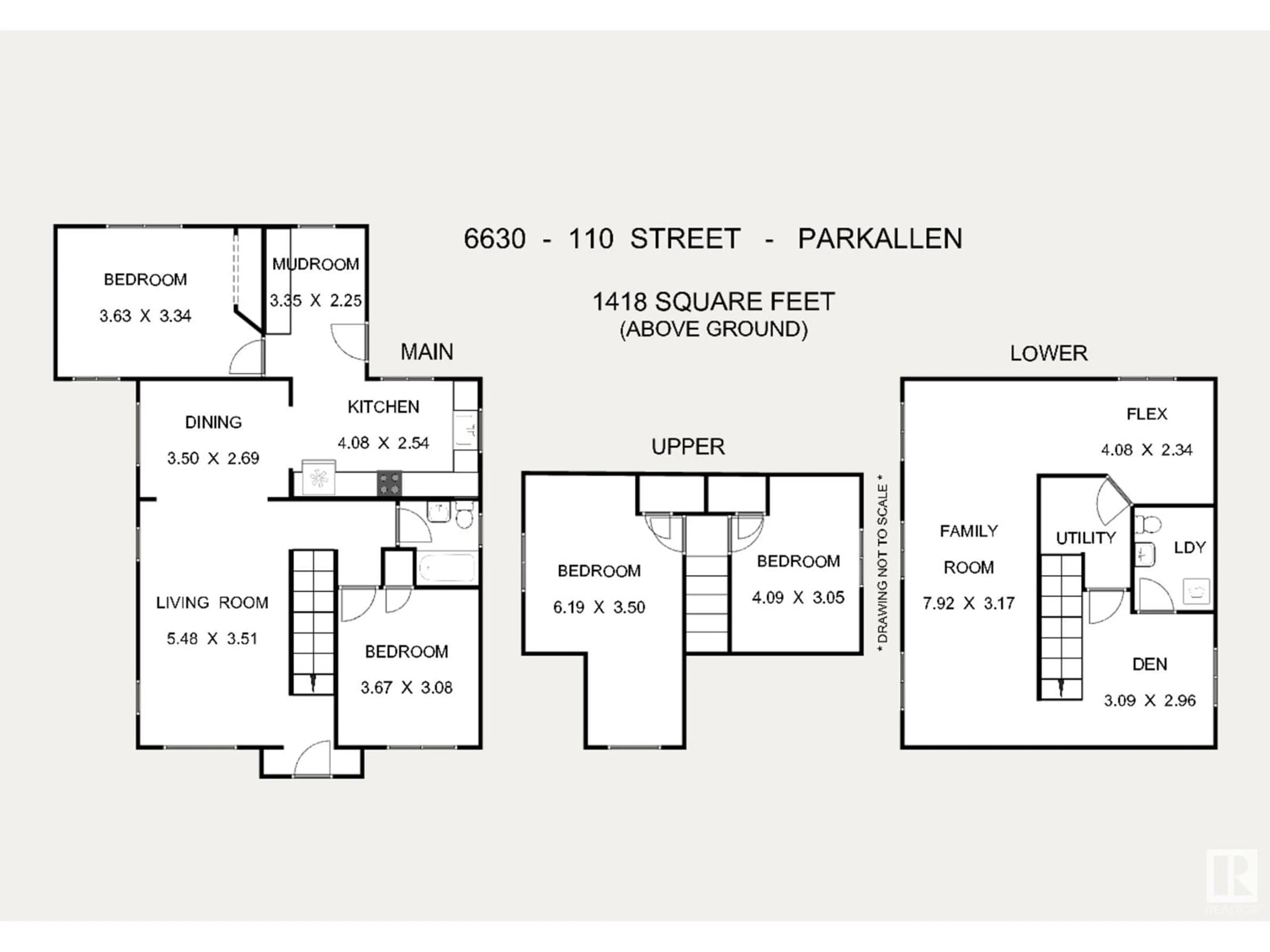 Floor plan for 6630 110 ST NW, Edmonton Alberta T6H3E7