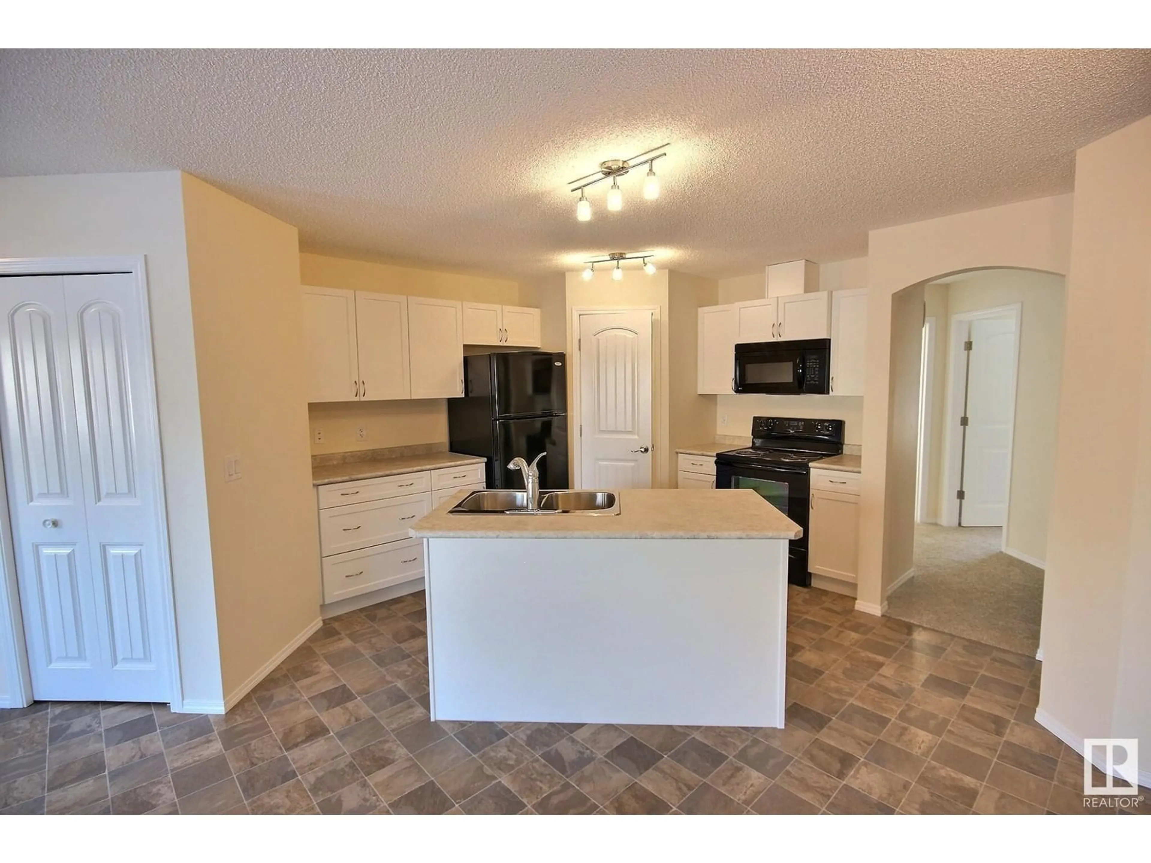 Open concept kitchen, ceramic/tile floor for #29 604 62 ST SW, Edmonton Alberta T6K0K4