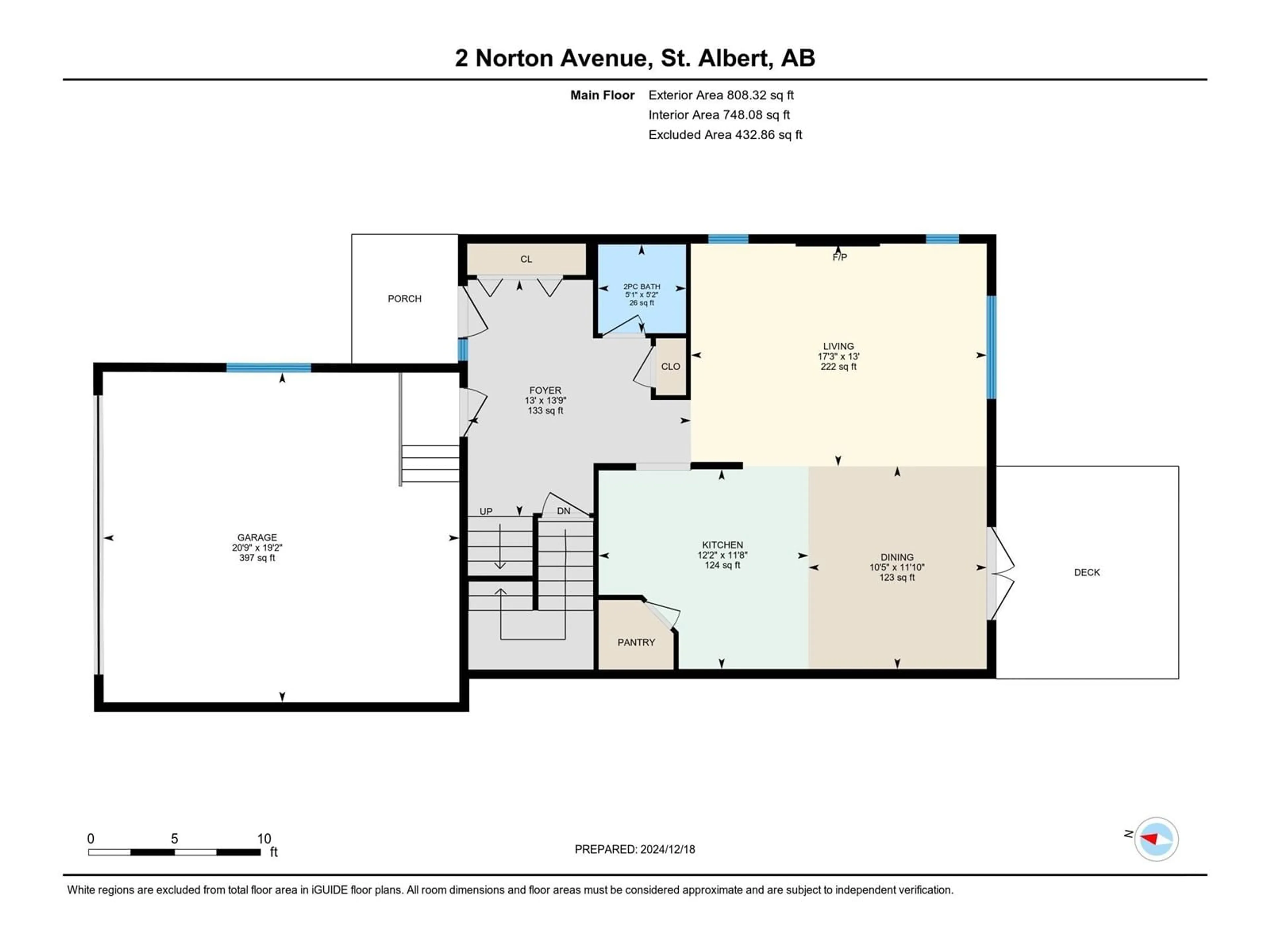 Floor plan for 2 NORTON AV, St. Albert Alberta T8N4C2