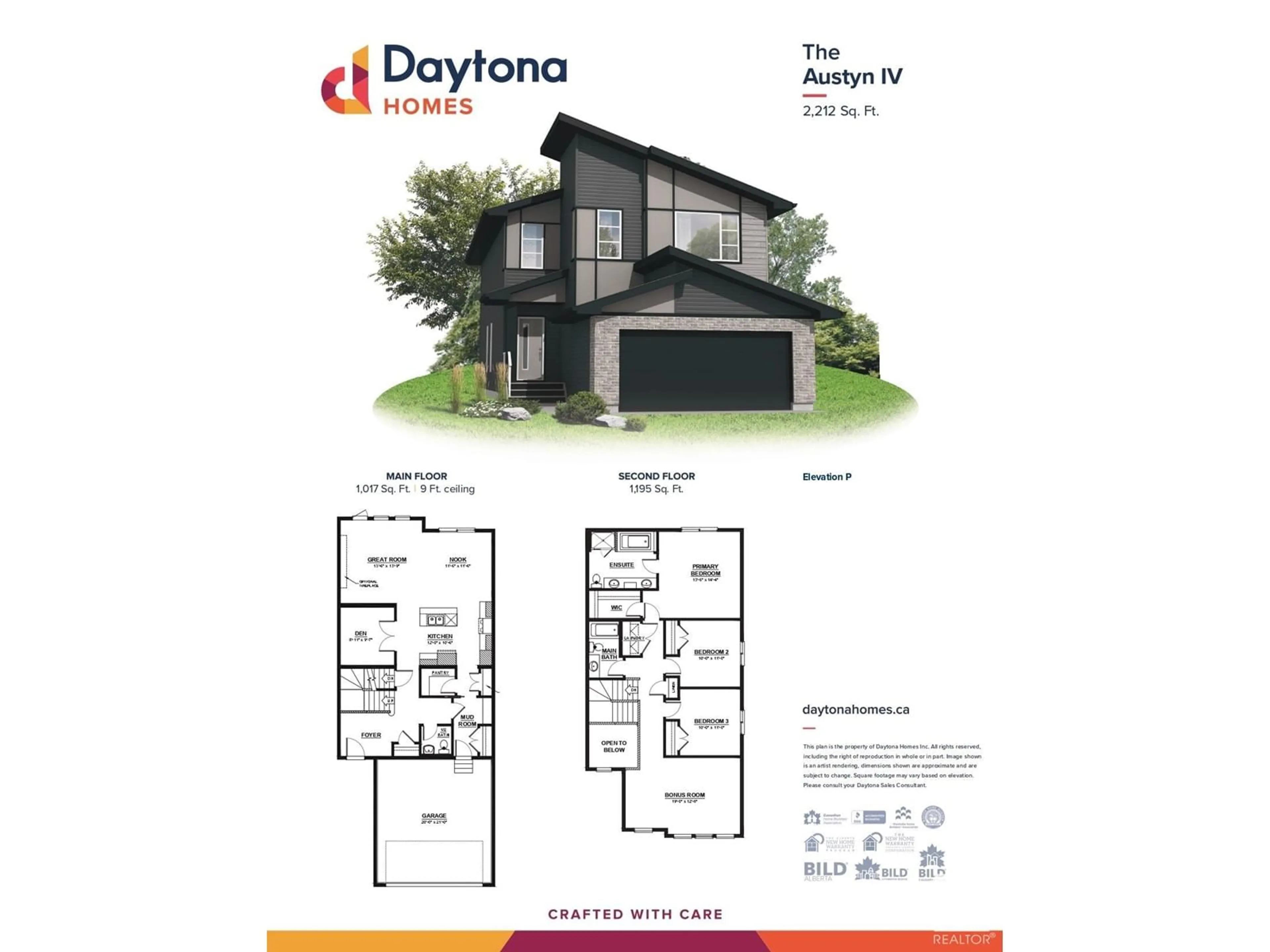 Floor plan for 2816 194 ST NW, Edmonton Alberta T6M3B1