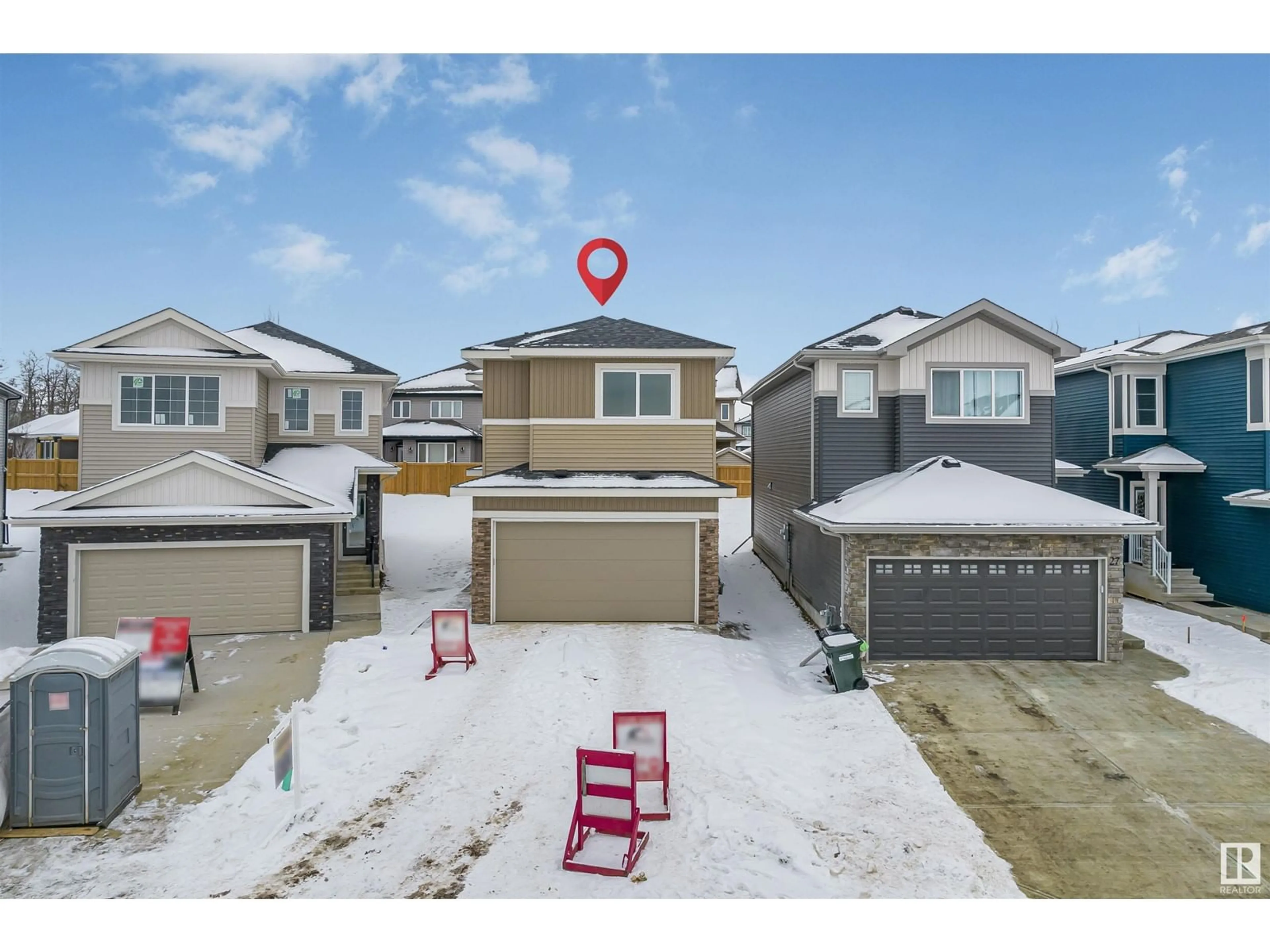 A pic from outside/outdoor area/front of a property/back of a property/a pic from drone, street for 25 ASHBURY CR, Spruce Grove Alberta T7X3C6