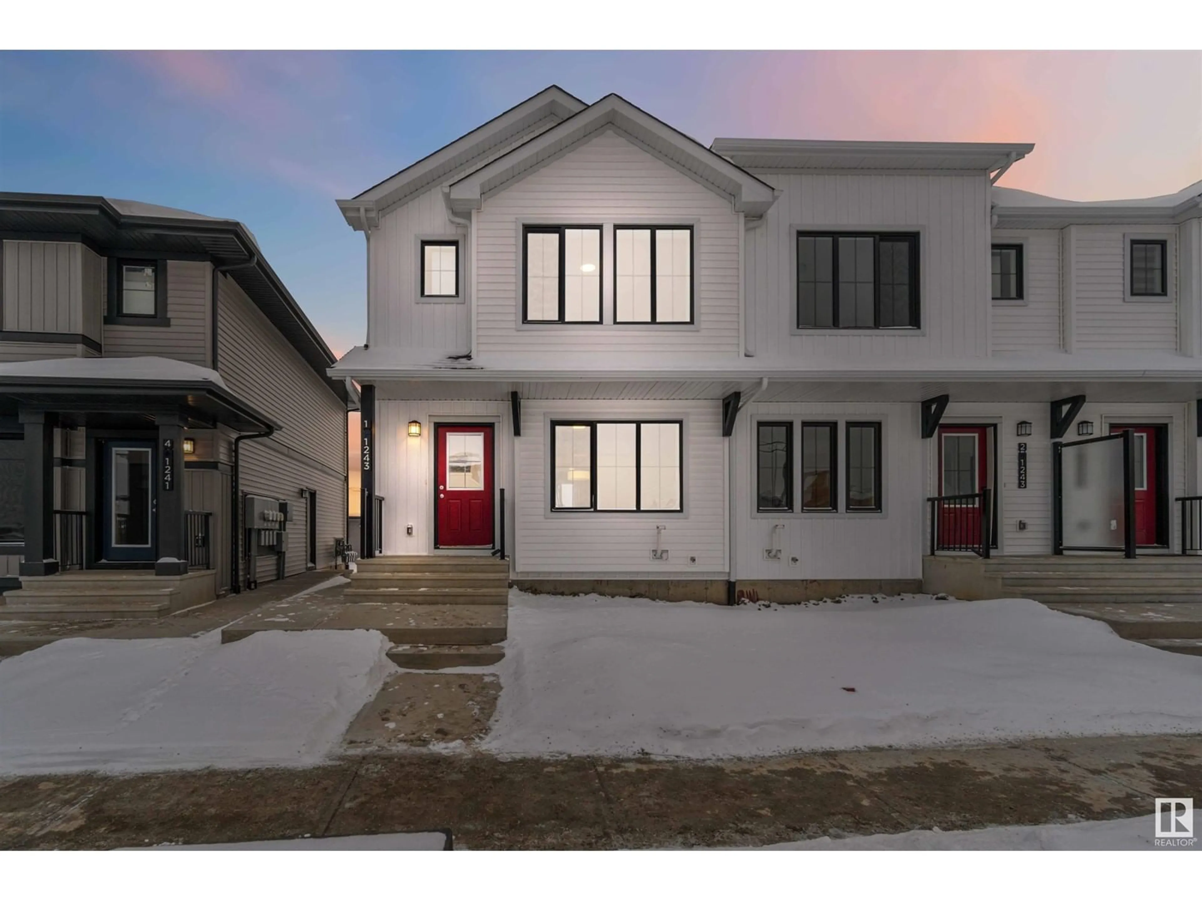 Home with brick exterior material, street for #1 1243 Keswick DR SW, Edmonton Alberta T6W5P2