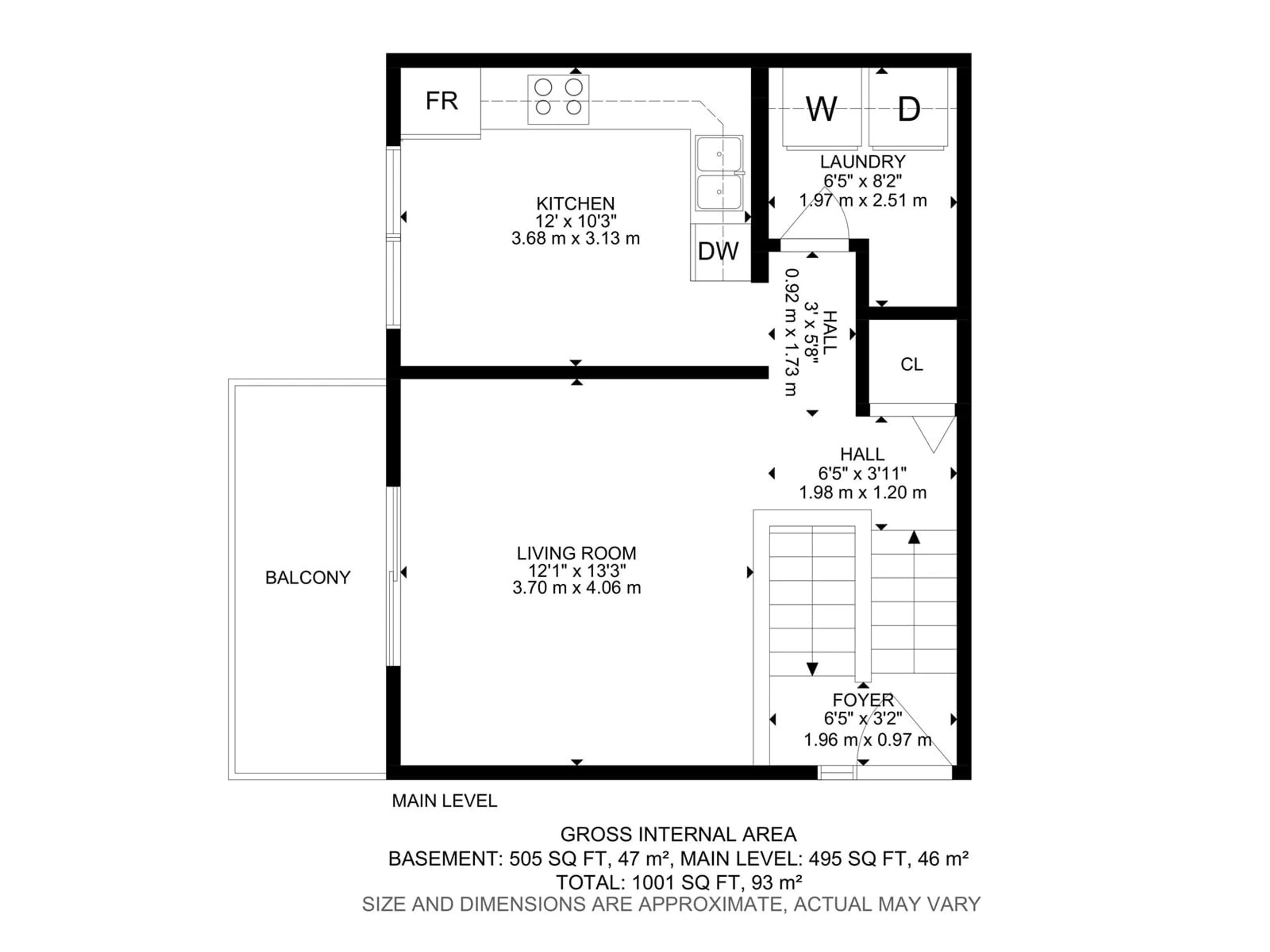 Floor plan for 8918D 144 AV NW, Edmonton Alberta T5E5V4