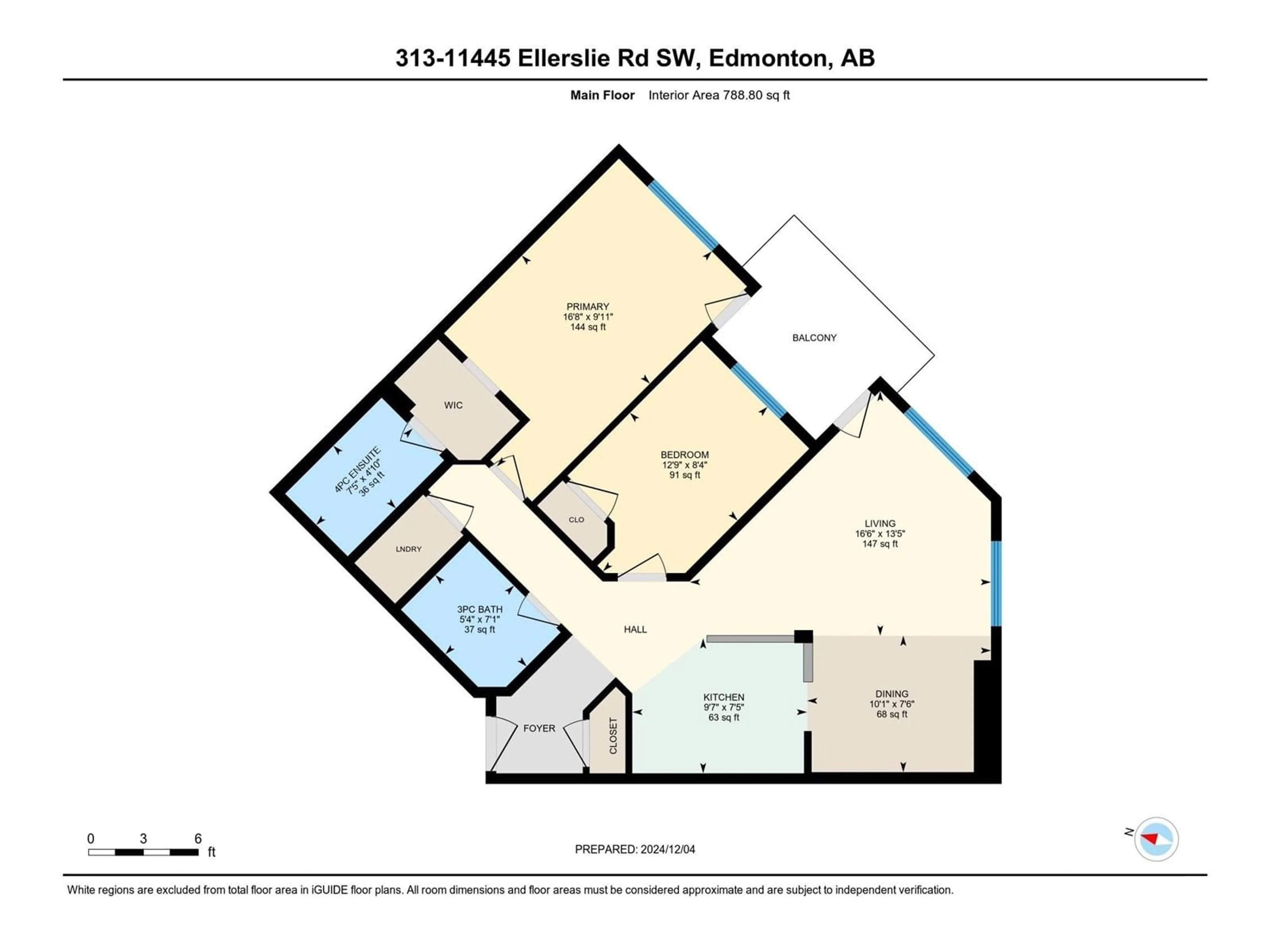 Floor plan for #A313 11445 Ellerslie Road SW SW, Edmonton Alberta T6W1T1