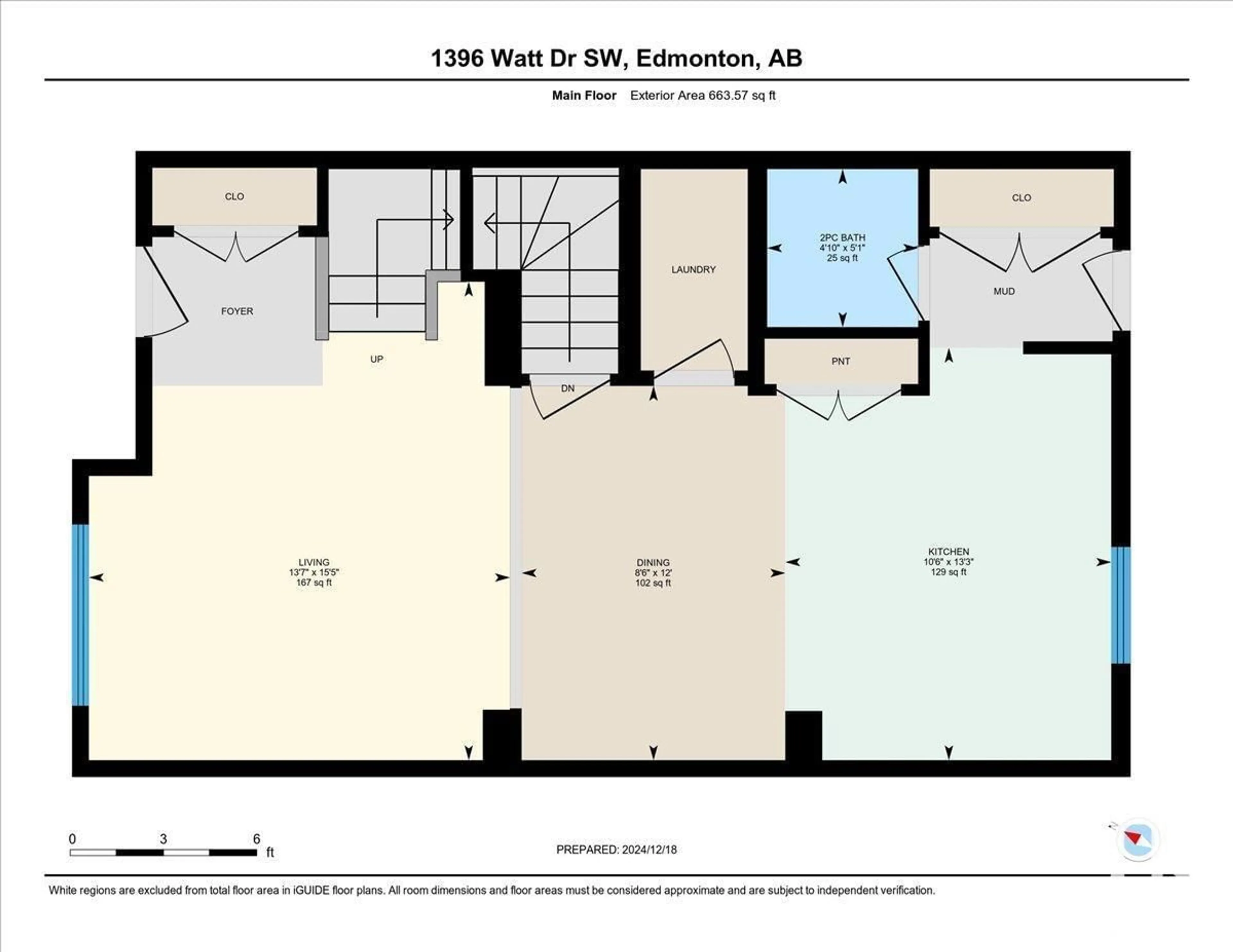 Floor plan for 1396 Watt DR SW, Edmonton Alberta T6X2A6