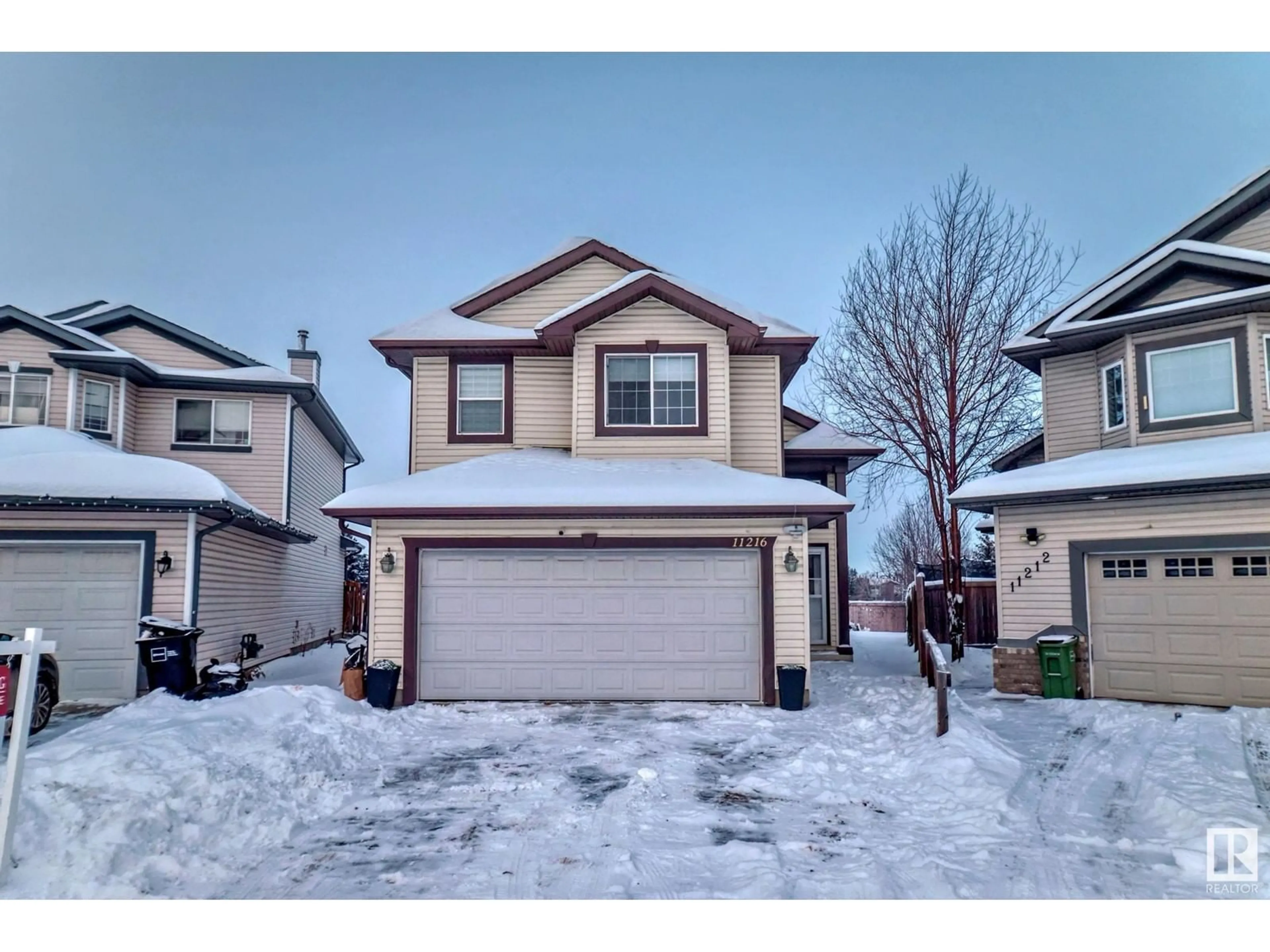 A pic from outside/outdoor area/front of a property/back of a property/a pic from drone, street for 11216 167B AV NW, Edmonton Alberta T5X6J6