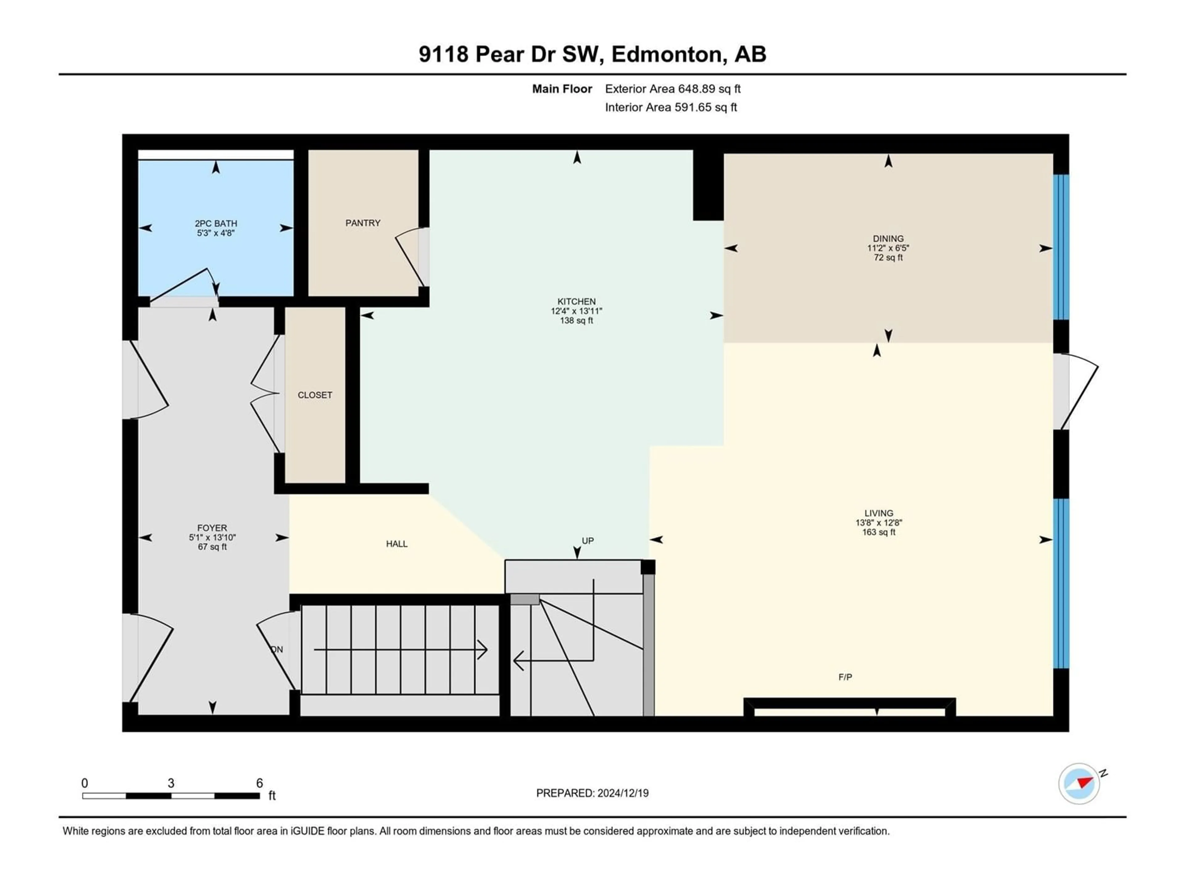 Floor plan for 9118 PEAR DR SW, Edmonton Alberta T6X2N7