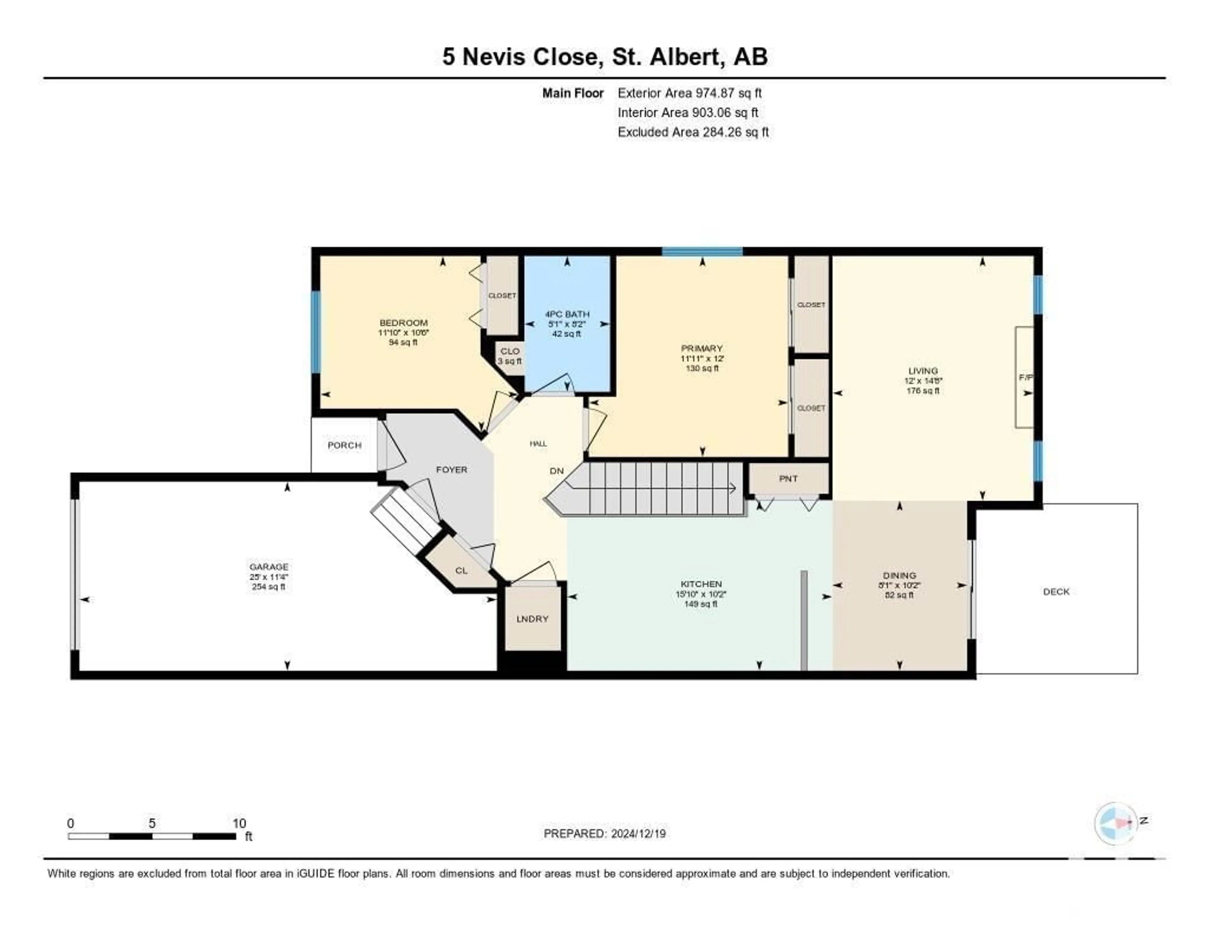 Floor plan for 5 NEVIS CL, St. Albert Alberta T8N0R5