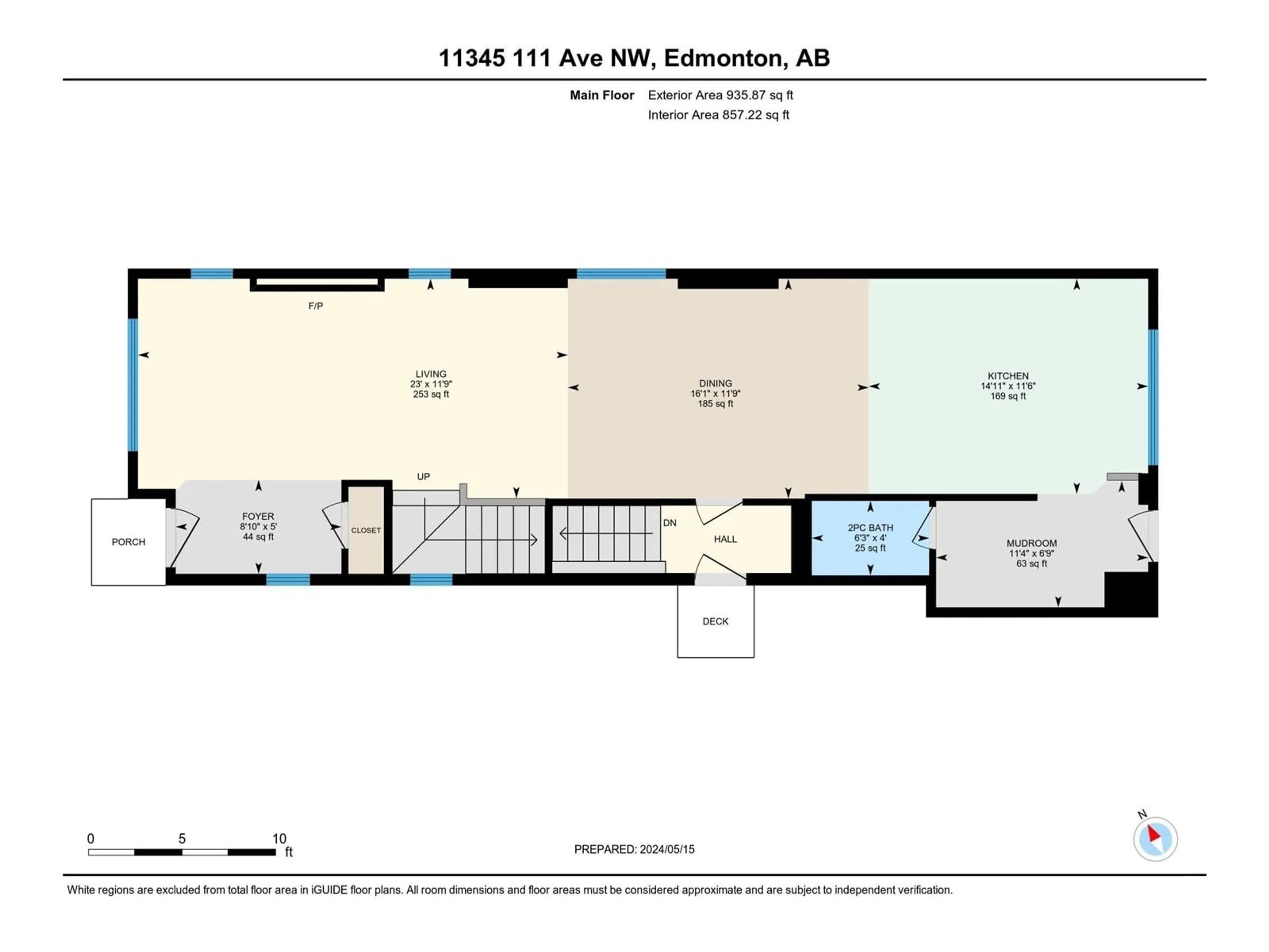 Floor plan for 11345 111 AV NW, Edmonton Alberta T5G0C8