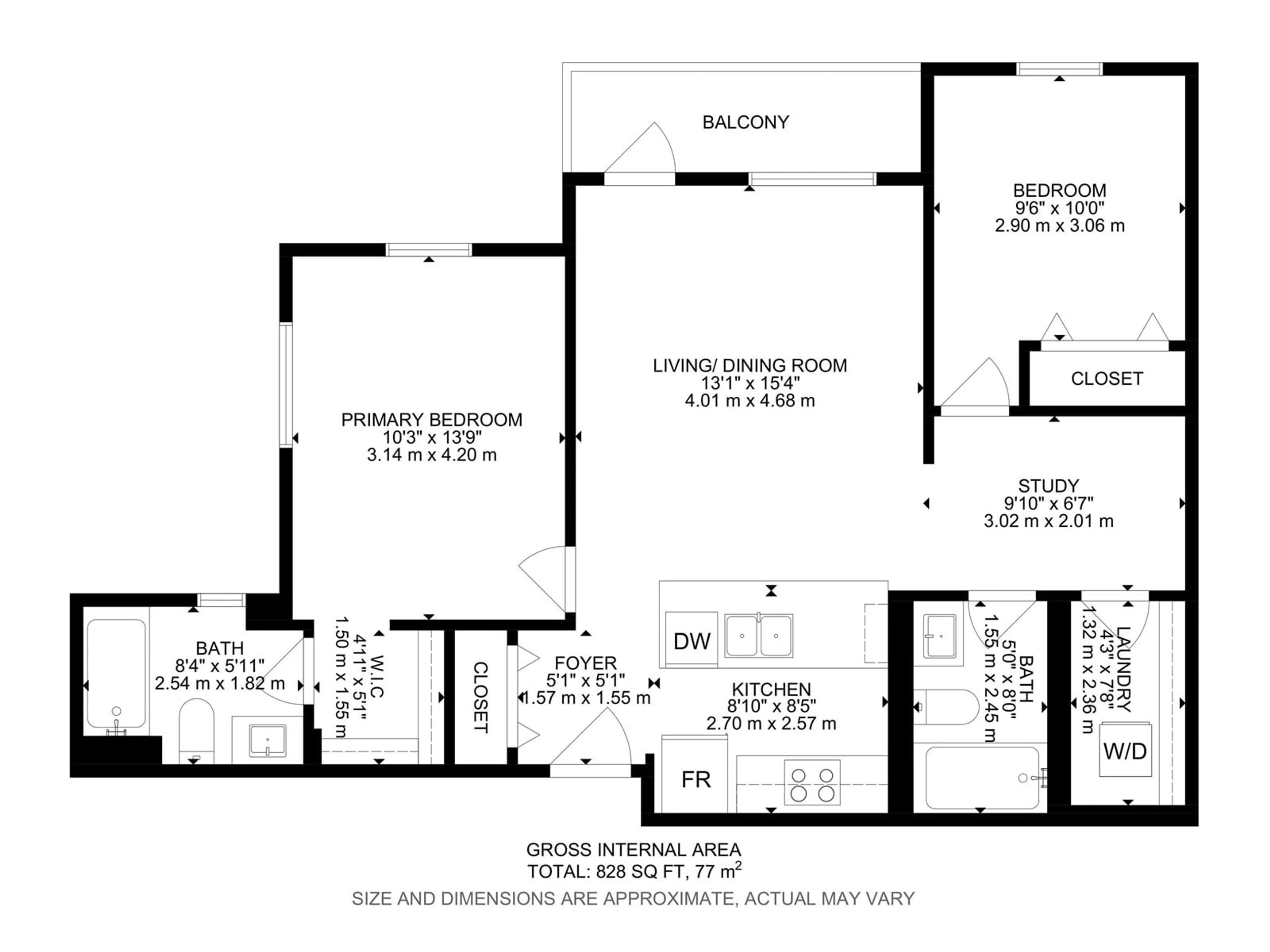 Floor plan for #214 667 WATT BV SW, Edmonton Alberta T6X0Y2