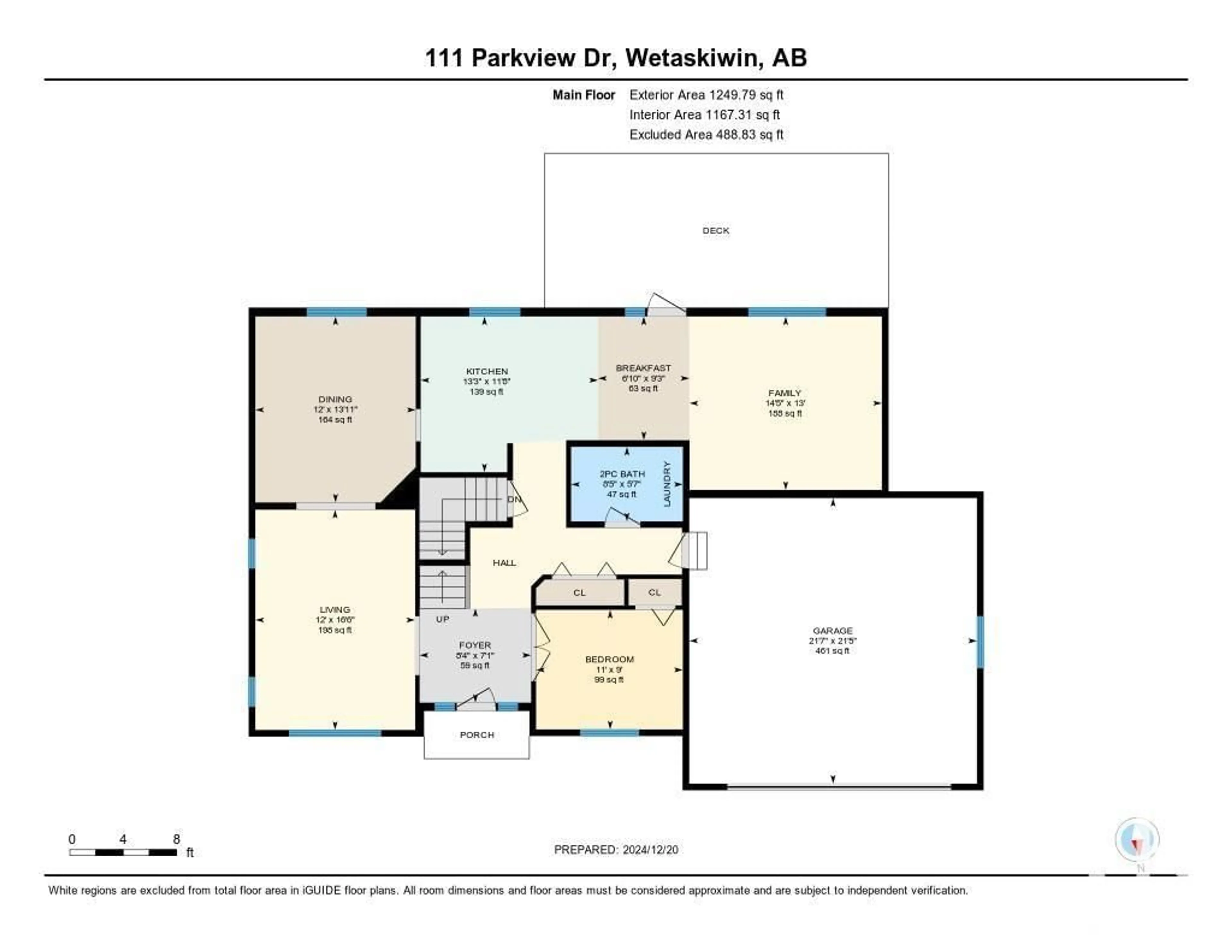 Floor plan for 111 Parkview DR, Wetaskiwin Alberta T9A3J6