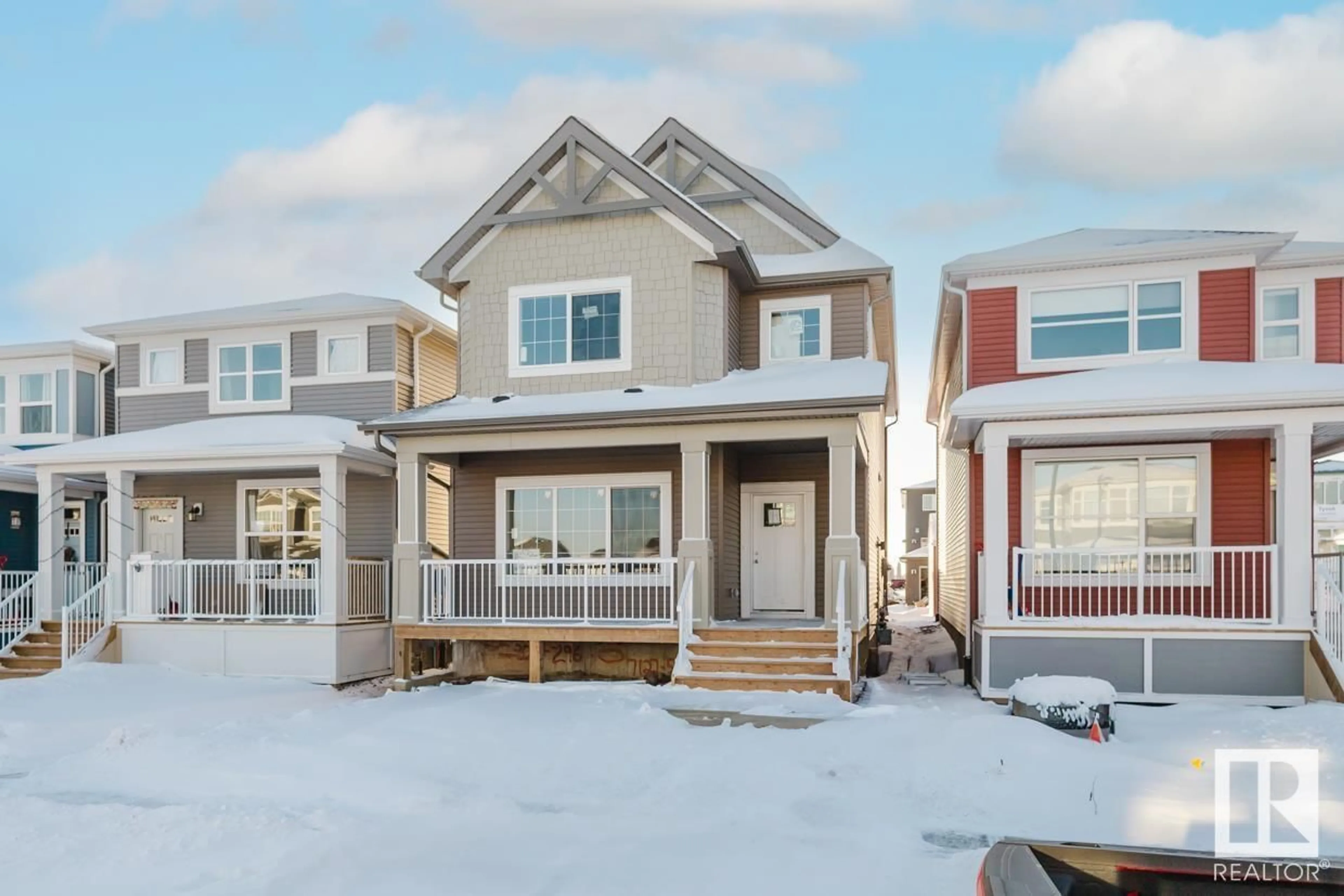 Home with vinyl exterior material, street for 7127 52 AV, Beaumont Alberta T4X2Z8