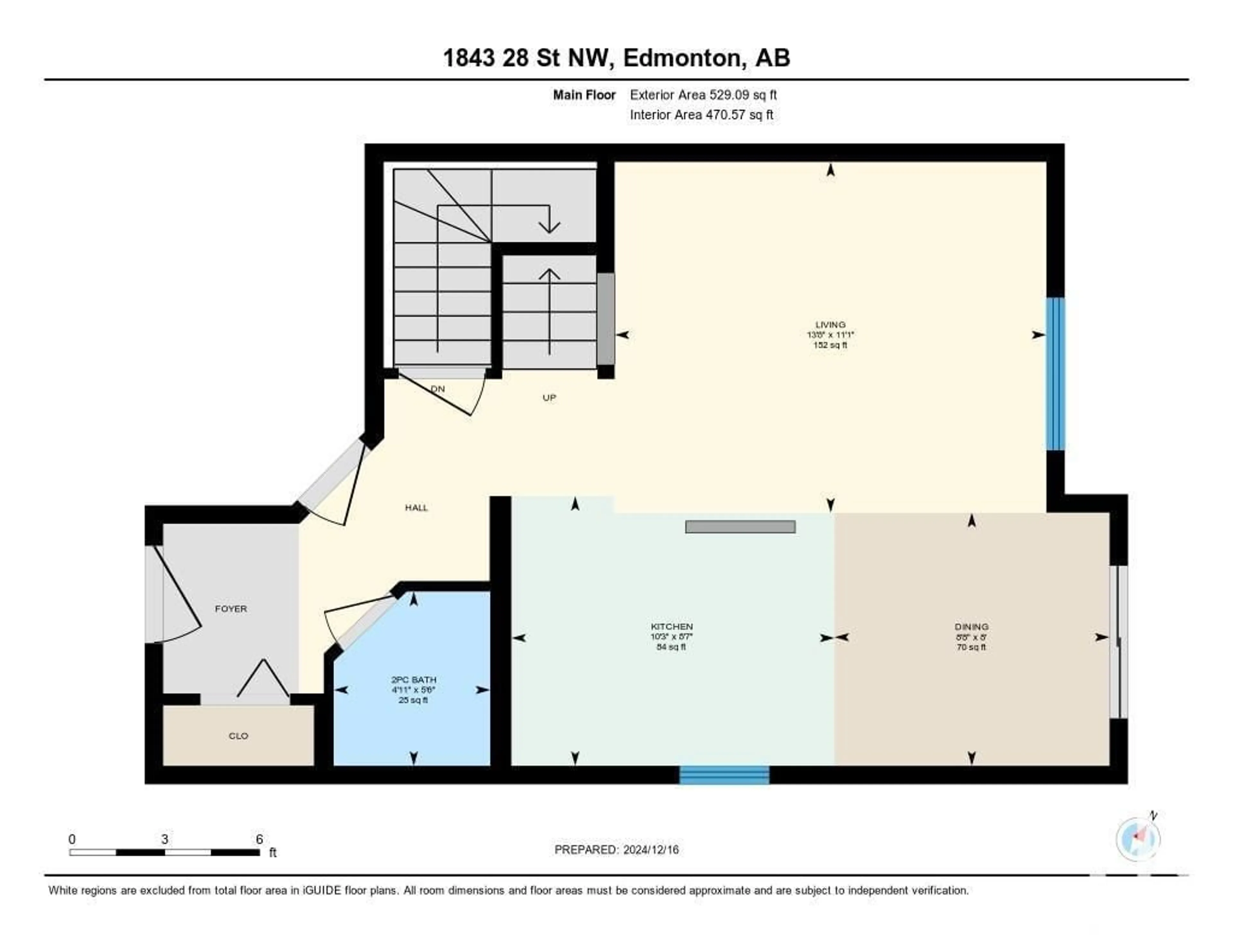 Floor plan for 1843 28 STREET NW NW, Edmonton Alberta T6T0N5