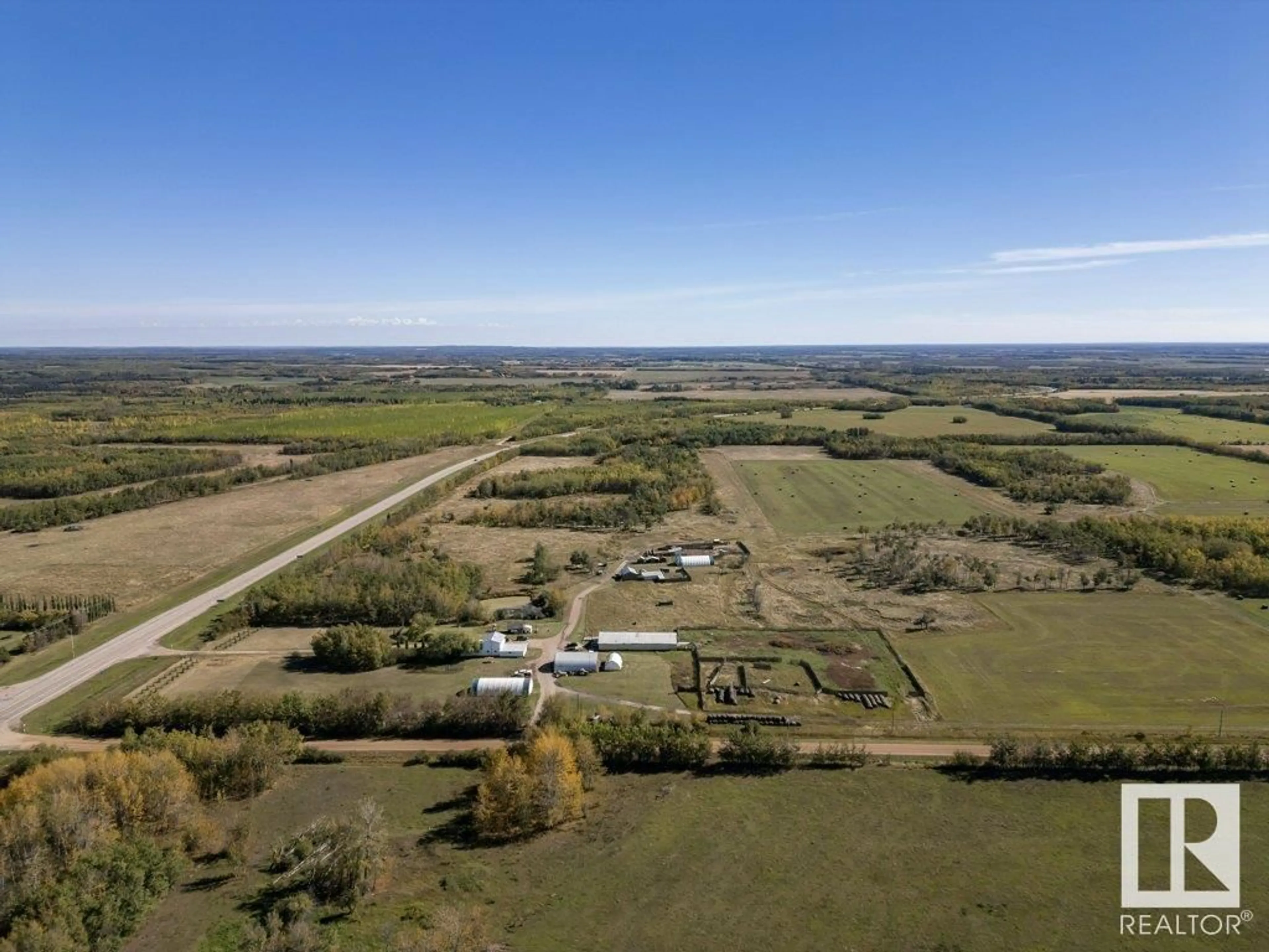 A pic from outside/outdoor area/front of a property/back of a property/a pic from drone, unknown for 14722 Hwy 28, Rural Smoky Lake County Alberta T0A3C0