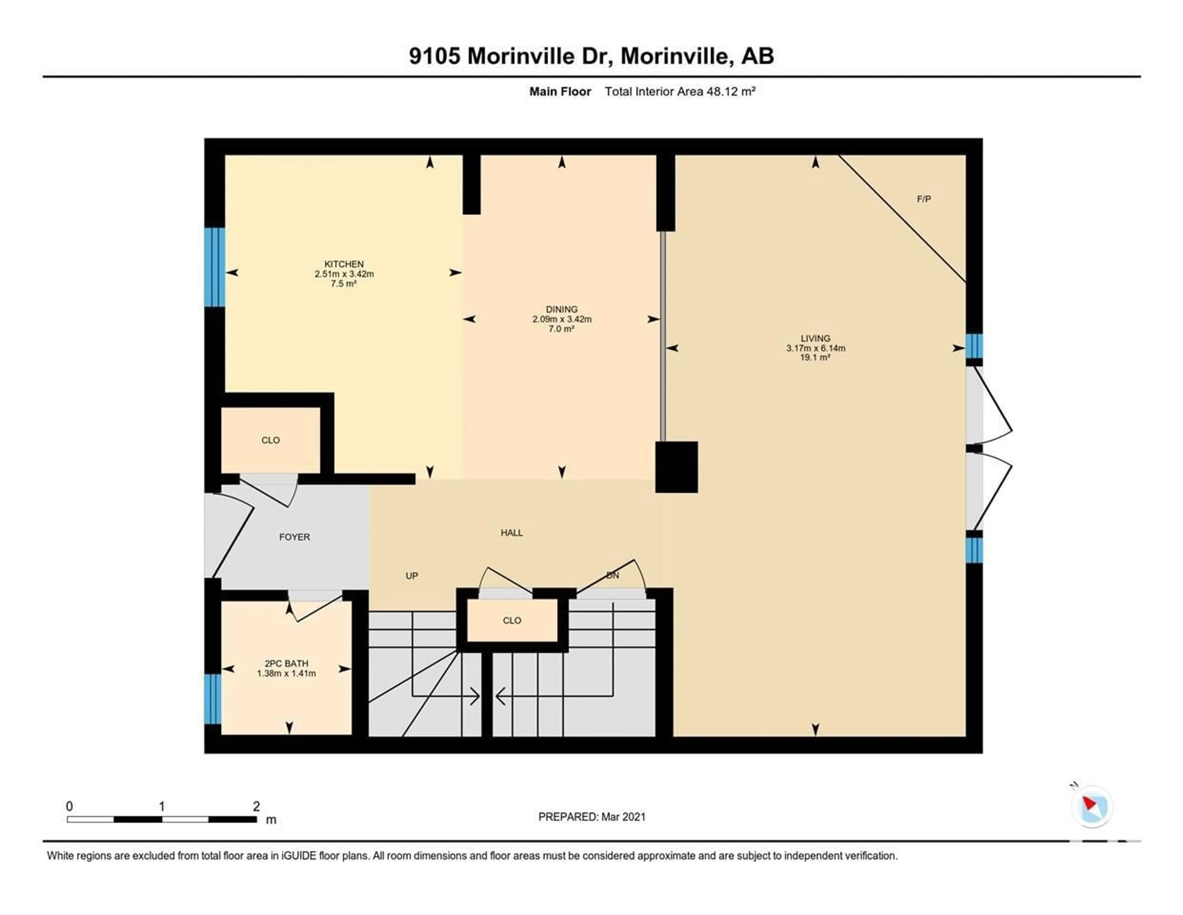 Floor plan for 9105 Morinville DR, Morinville Alberta T8R1J7