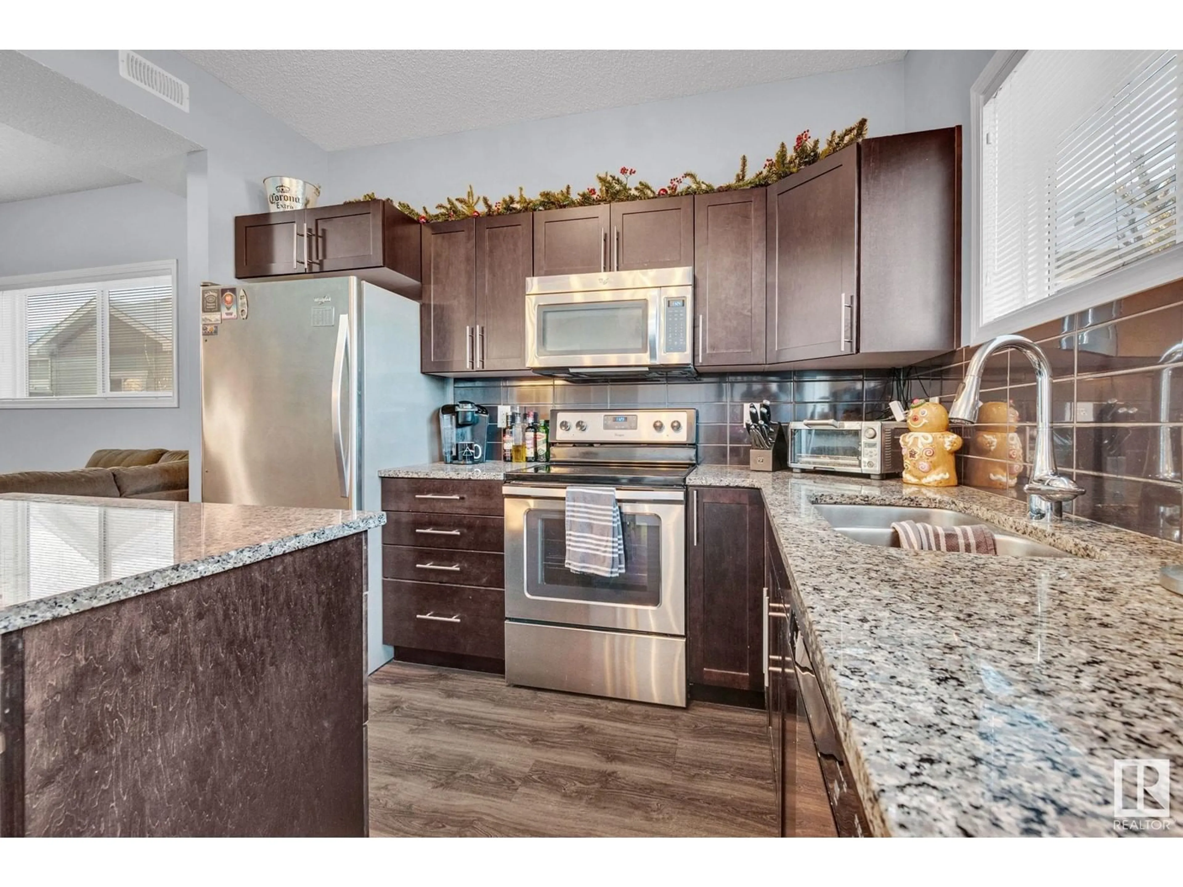 Open concept kitchen, unknown for #32 6520 2 AV SW SW, Edmonton Alberta T6X0B5