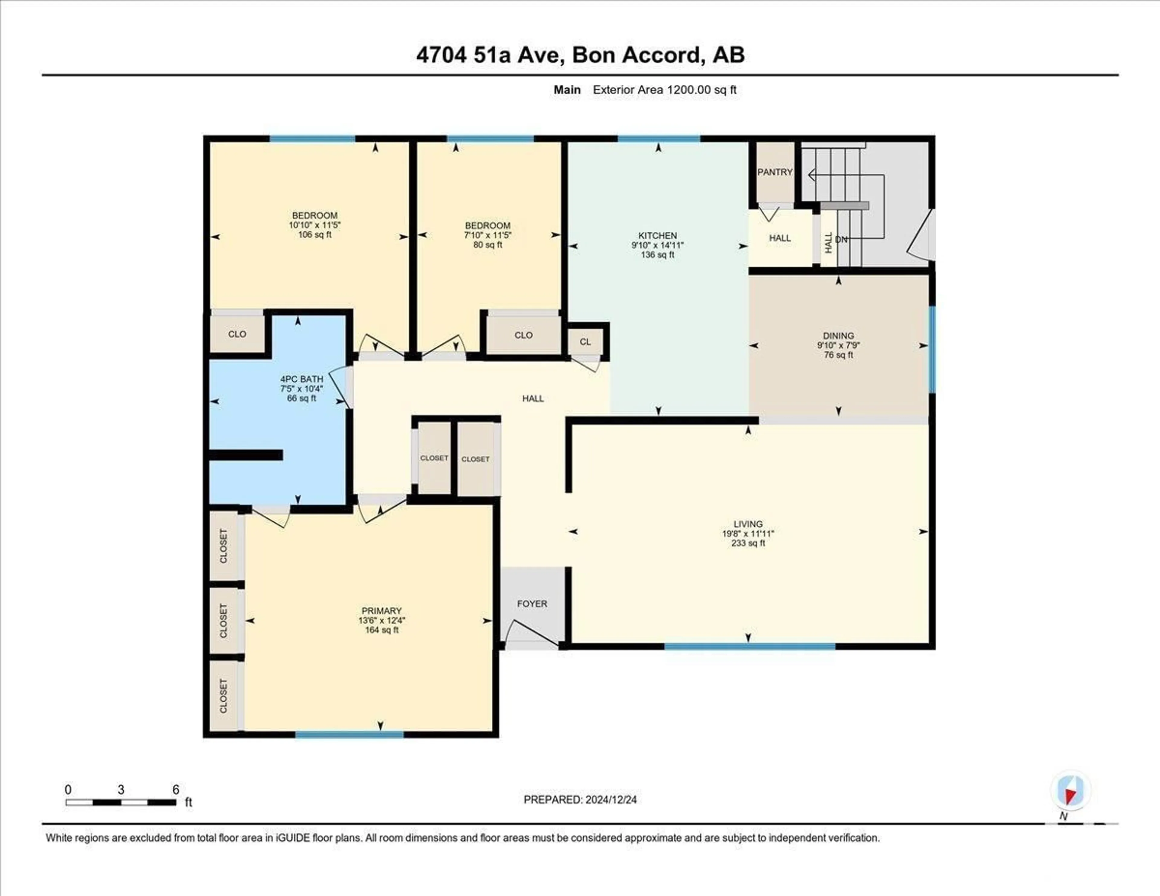 Floor plan for 4703 51A AV, Bon Accord Alberta T0A0K0