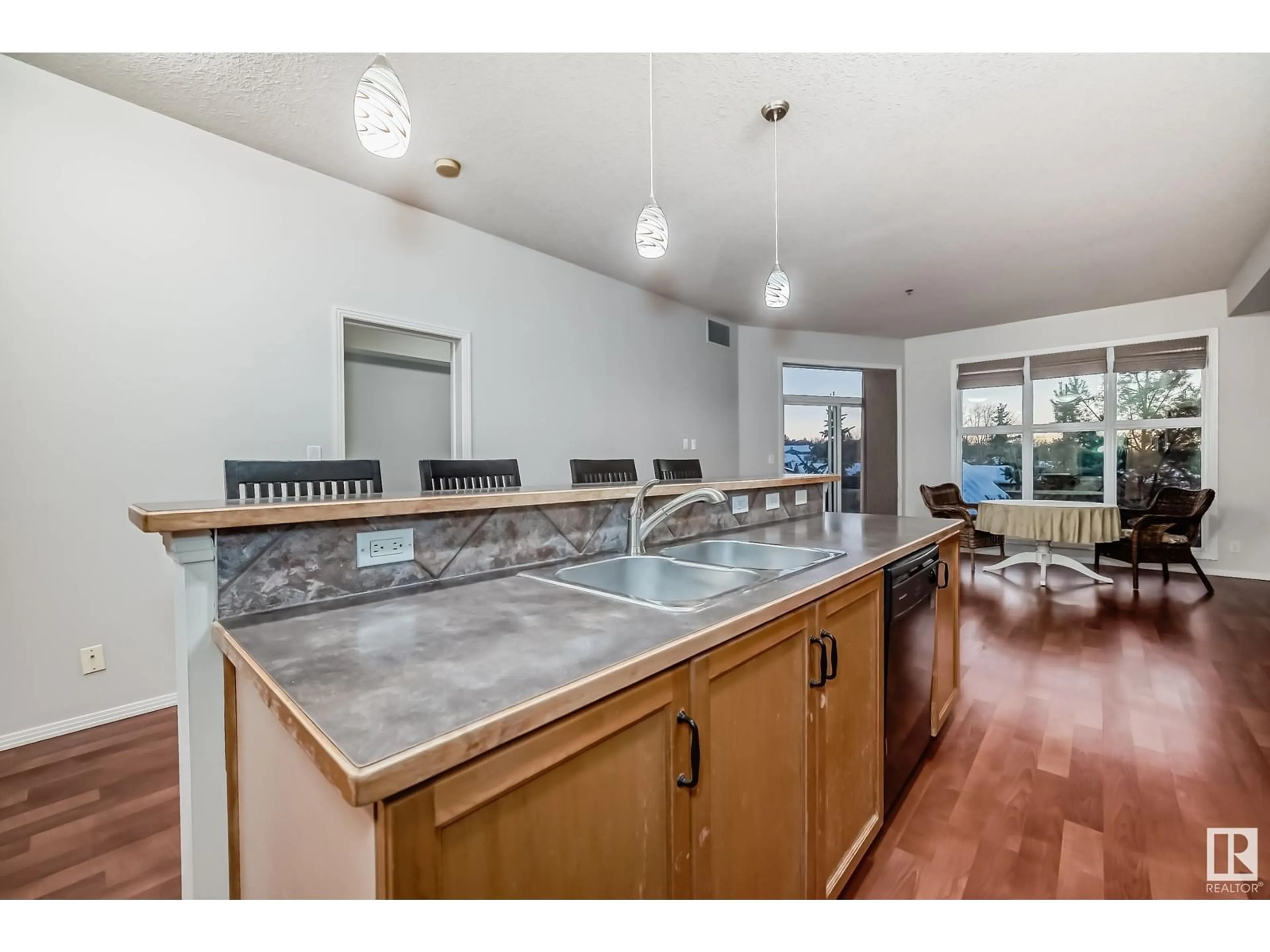 Open concept kitchen, unknown for #327 4831 104A ST NW, Edmonton Alberta T6H0R5