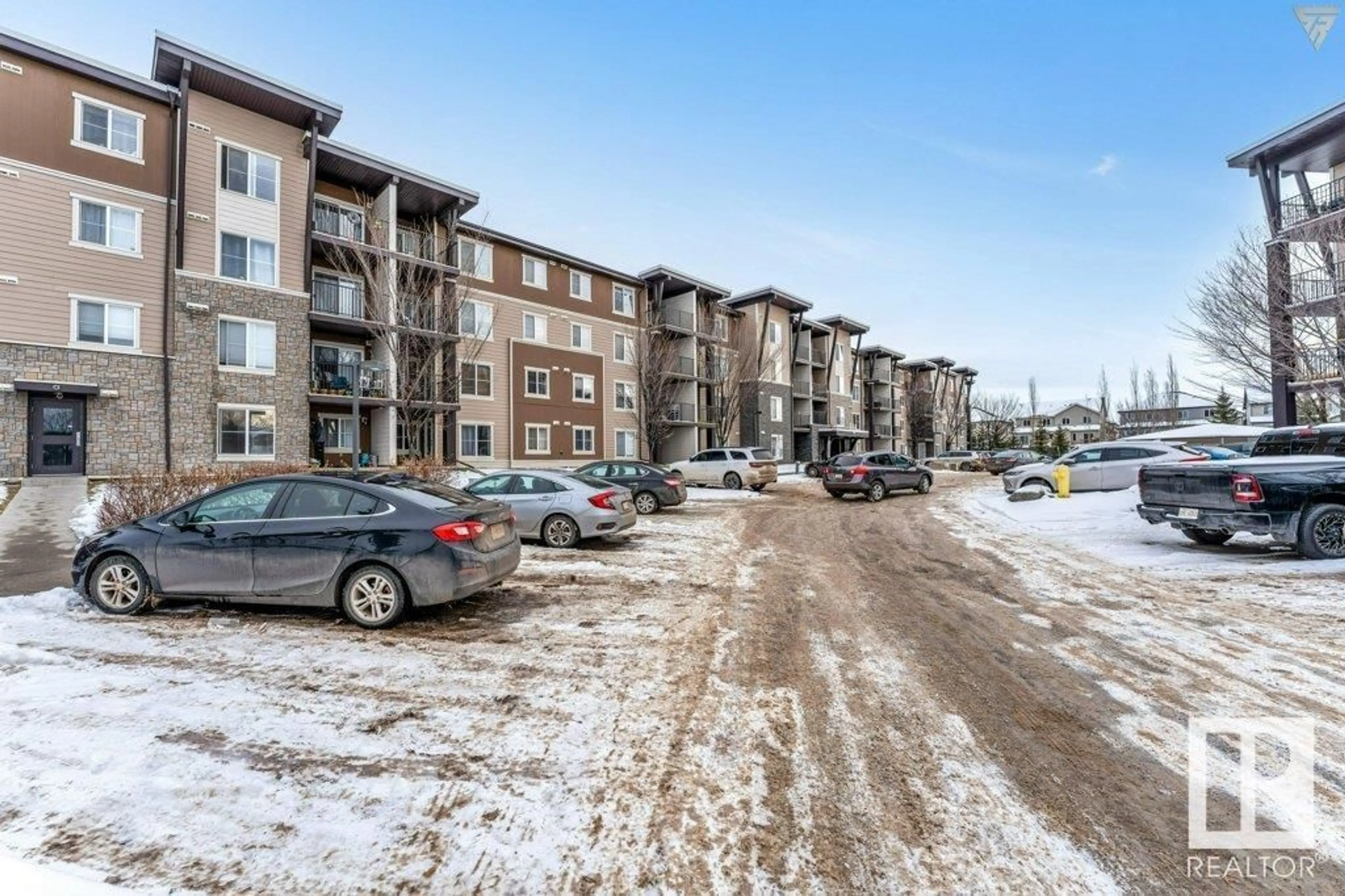 A pic from outside/outdoor area/front of a property/back of a property/a pic from drone, unknown for #203 534 WATT BV SW, Edmonton Alberta T6X1P7