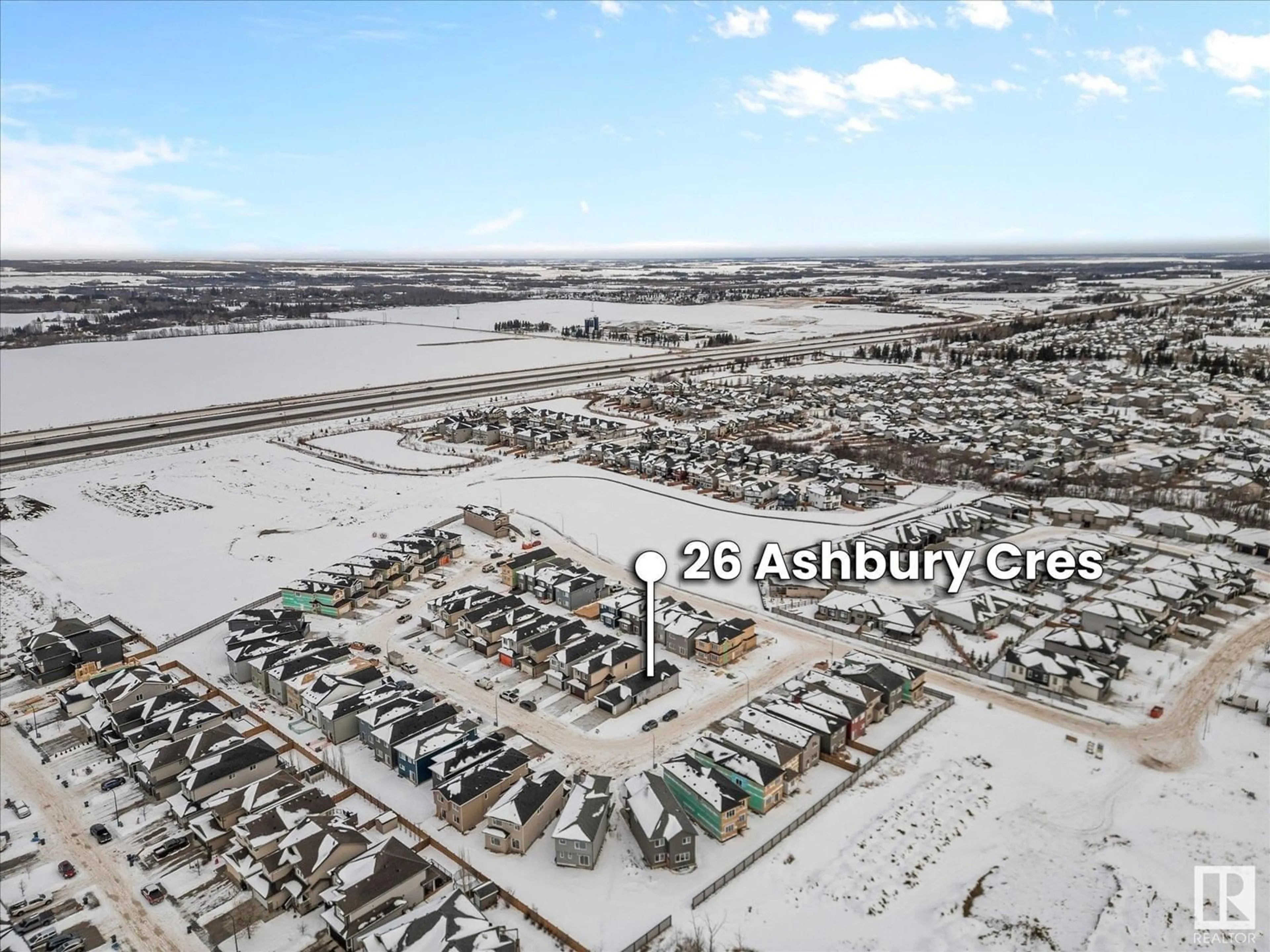 A pic from outside/outdoor area/front of a property/back of a property/a pic from drone, street for 26 ASHBURY CR, Spruce Grove Alberta T7X3C6