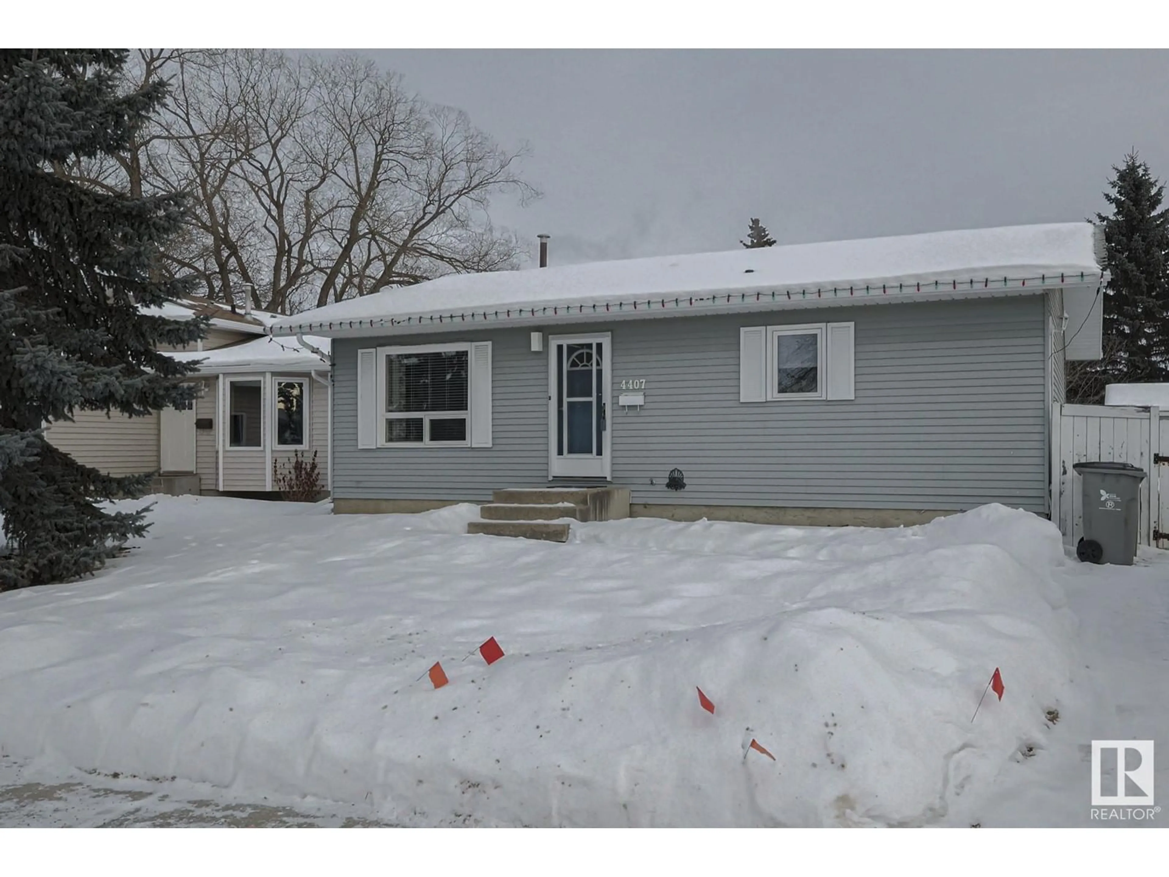 Home with vinyl exterior material, street for 4407 51 ST, Beaumont Alberta T4X1C7