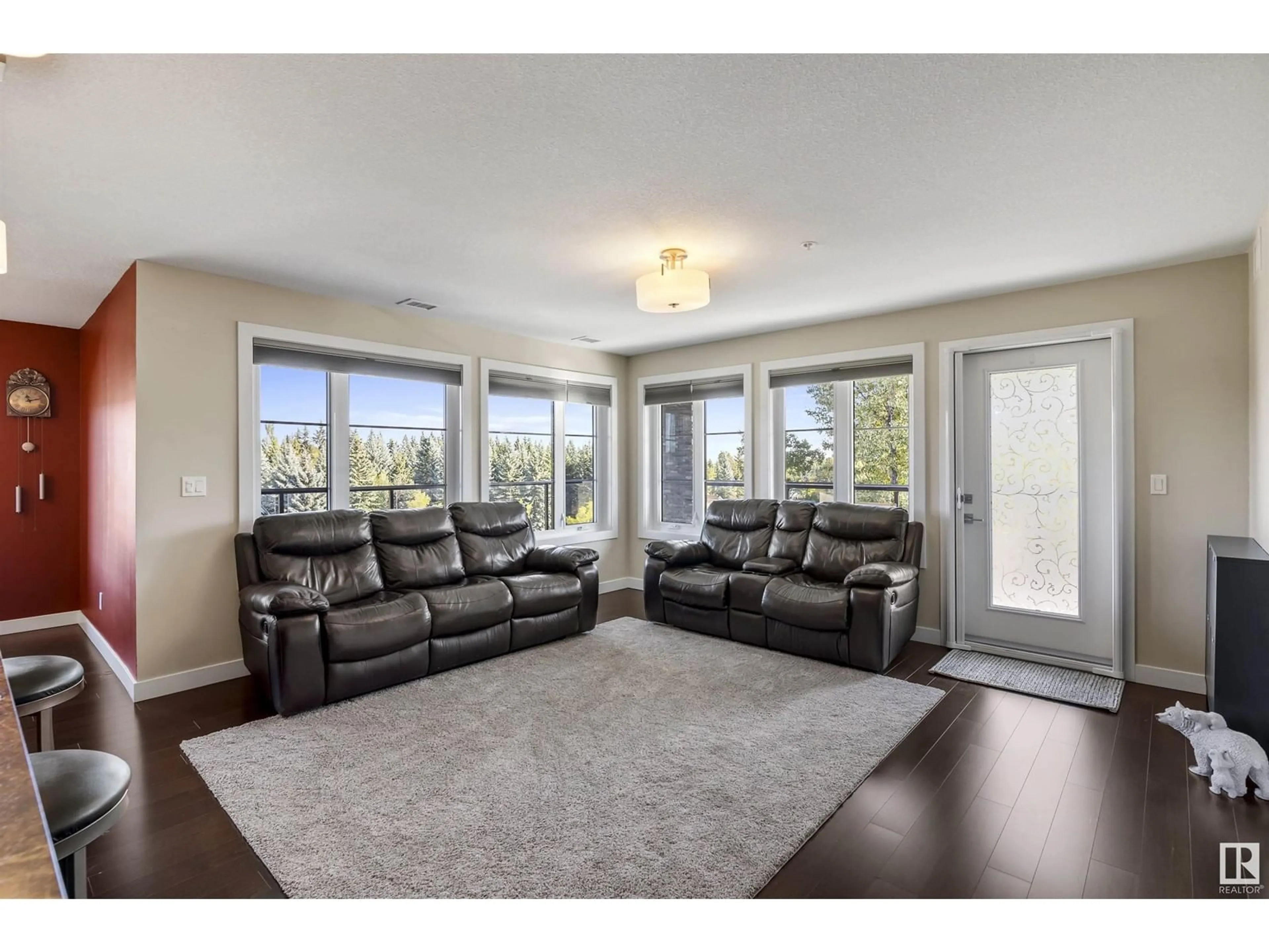 Living room with furniture, unknown for #302 5025 EDGEMONT BV NW NW, Edmonton Alberta T6M0S8