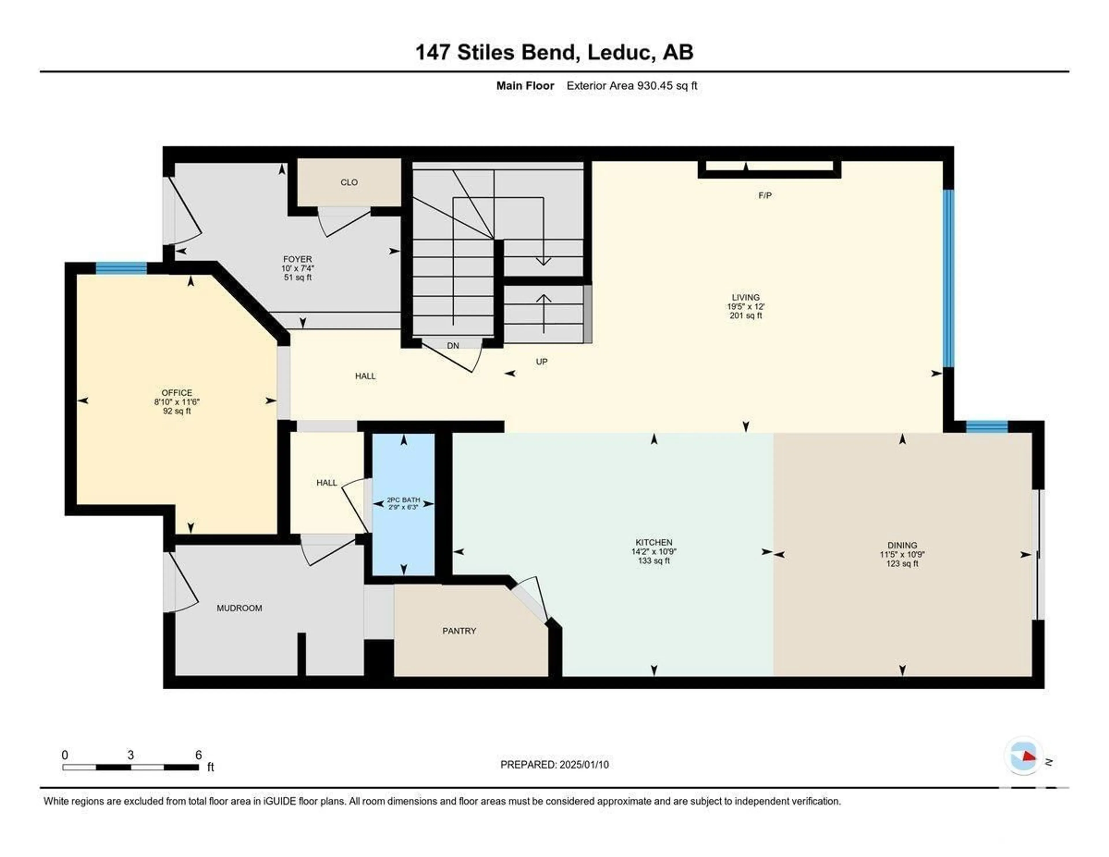 Floor plan for 147 Stiles BN, Leduc Alberta T9E1N8