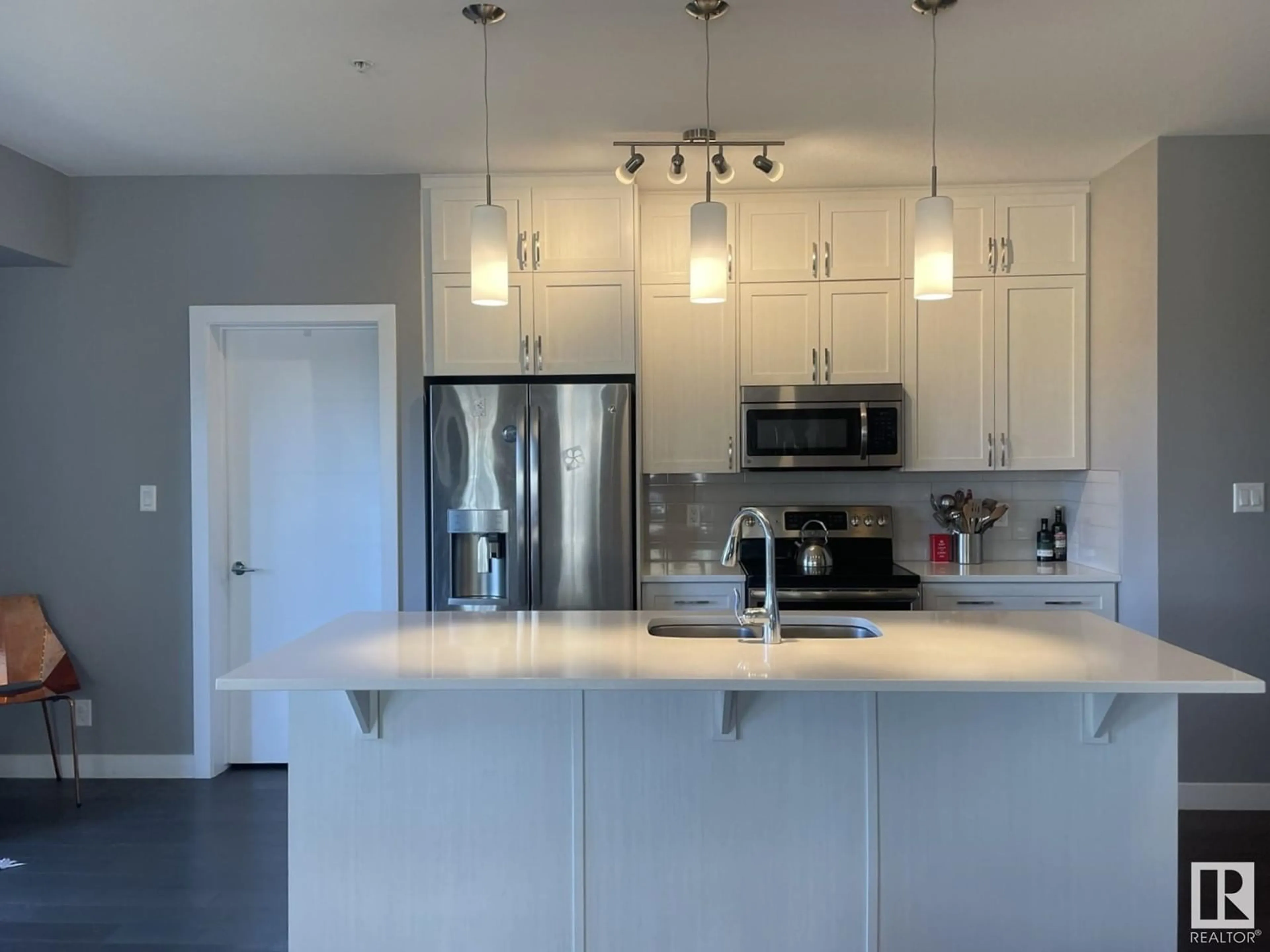 Open concept kitchen, unknown for #402 8525 91 ST NW NW, Edmonton Alberta T6C3N1