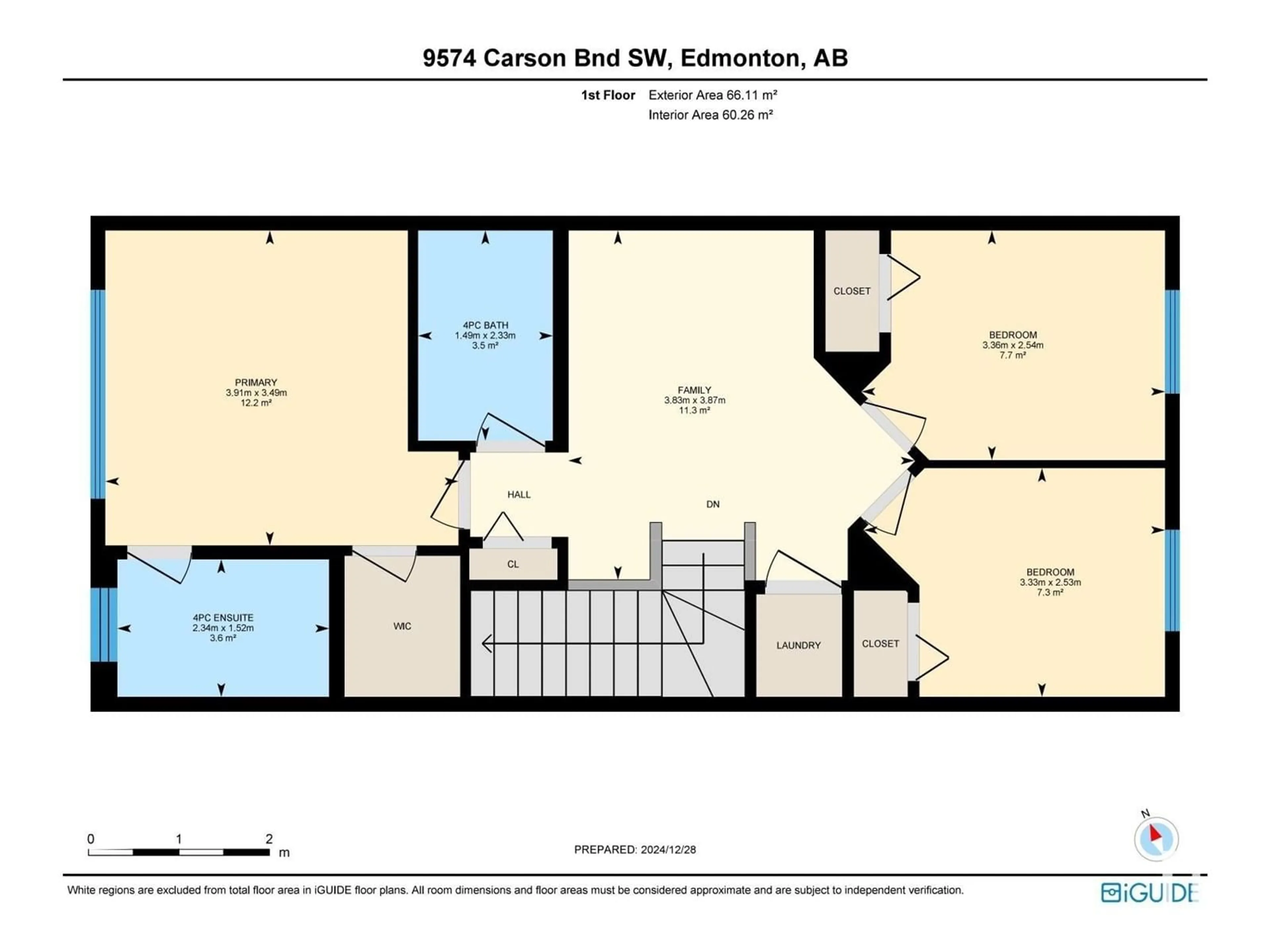 Floor plan for 9574 CARSON BN SW, Edmonton Alberta T6W5H6